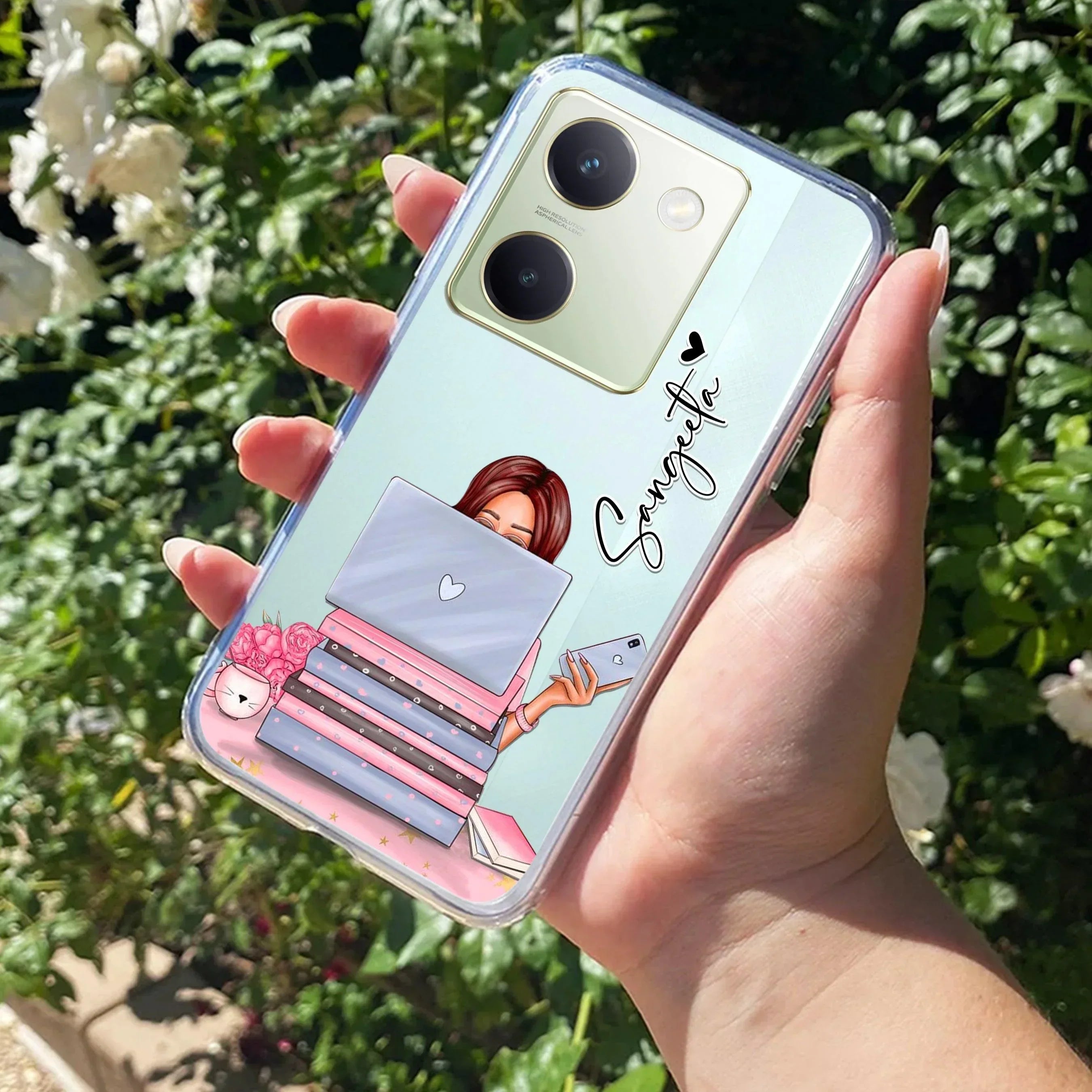 Lady Planner Customize Transparent Silicon Case For Vivo X90 Pro Plus 5G