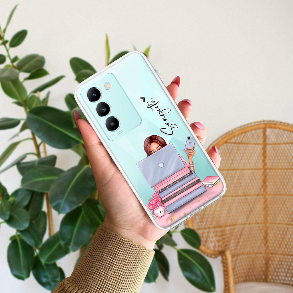 Lady Planner Customize Transparent Silicon Case For Vivo Y100 5G /  Vivo Y100A 5G