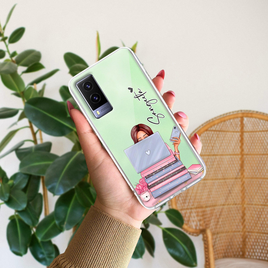 Lady Planner Customize Transparent Silicon Case For Vivo V23 5G