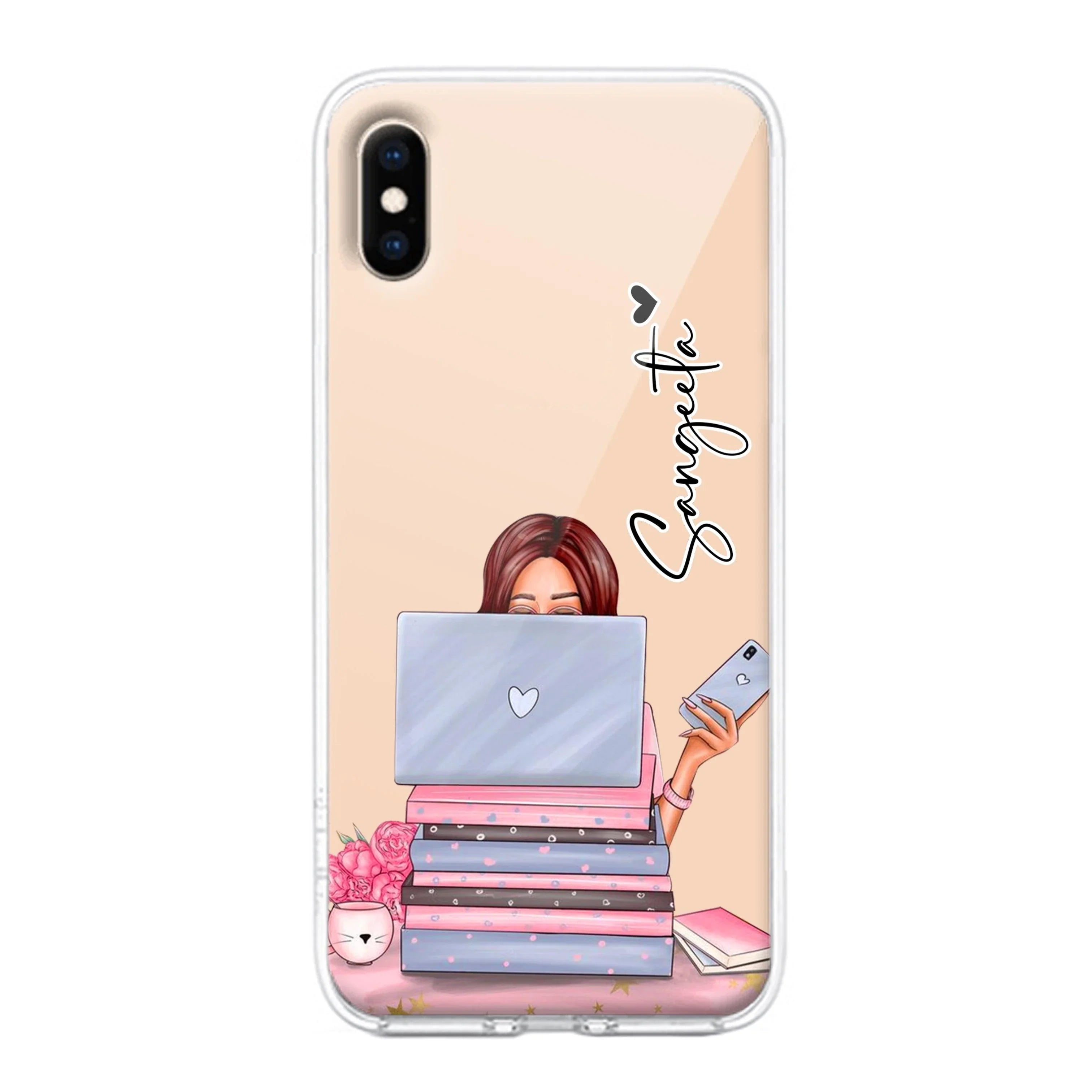Lady Planner Customize Transparent Silicon Case For iPhone