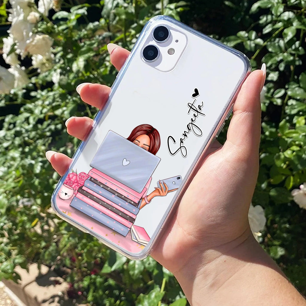 Lady Planner Customize Transparent Silicon Case For iPhone 13 Pro Max