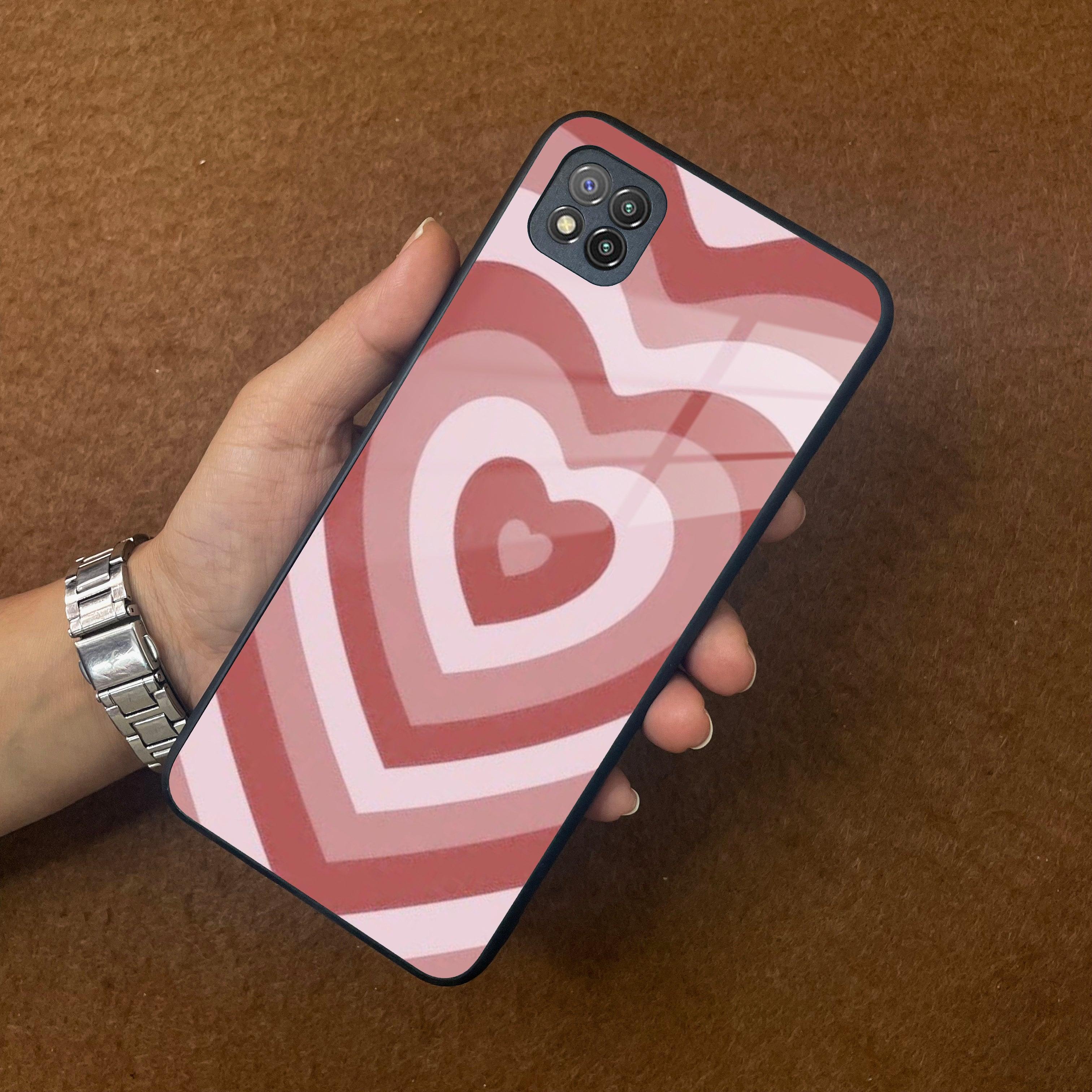 Latte Love Patter Glass Case Cover - Brown For Poco - ShopOnCliQ