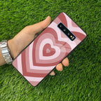 Latte Love Patter Glass Case Cover - Brown For Samsung - ShopOnCliQ