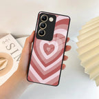 Latte Love Patter Glass Case Cover - Brown For iQOO - ShopOnCliQ