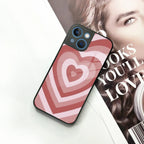 Latte Love Patter Glass Case Cover - Brown For iPhone - ShopOnCliQ