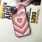 Latte Love Patter Glass Case Cover - Brown For iPhone - ShopOnCliQ