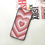 Latte Love Patter Glass Case Cover - Brown For iPhone - ShopOnCliQ