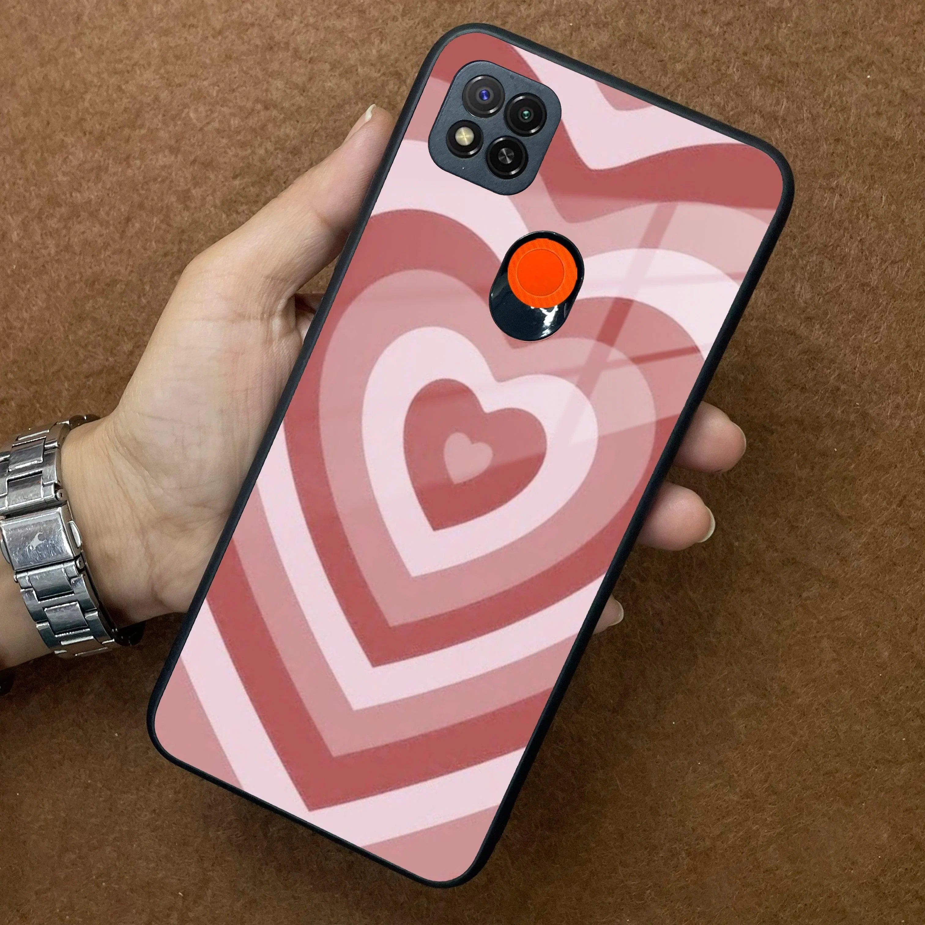 Latte Love Patter Glass Case Cover - Brown Redmi/Xiaomi - ShopOnCliQ