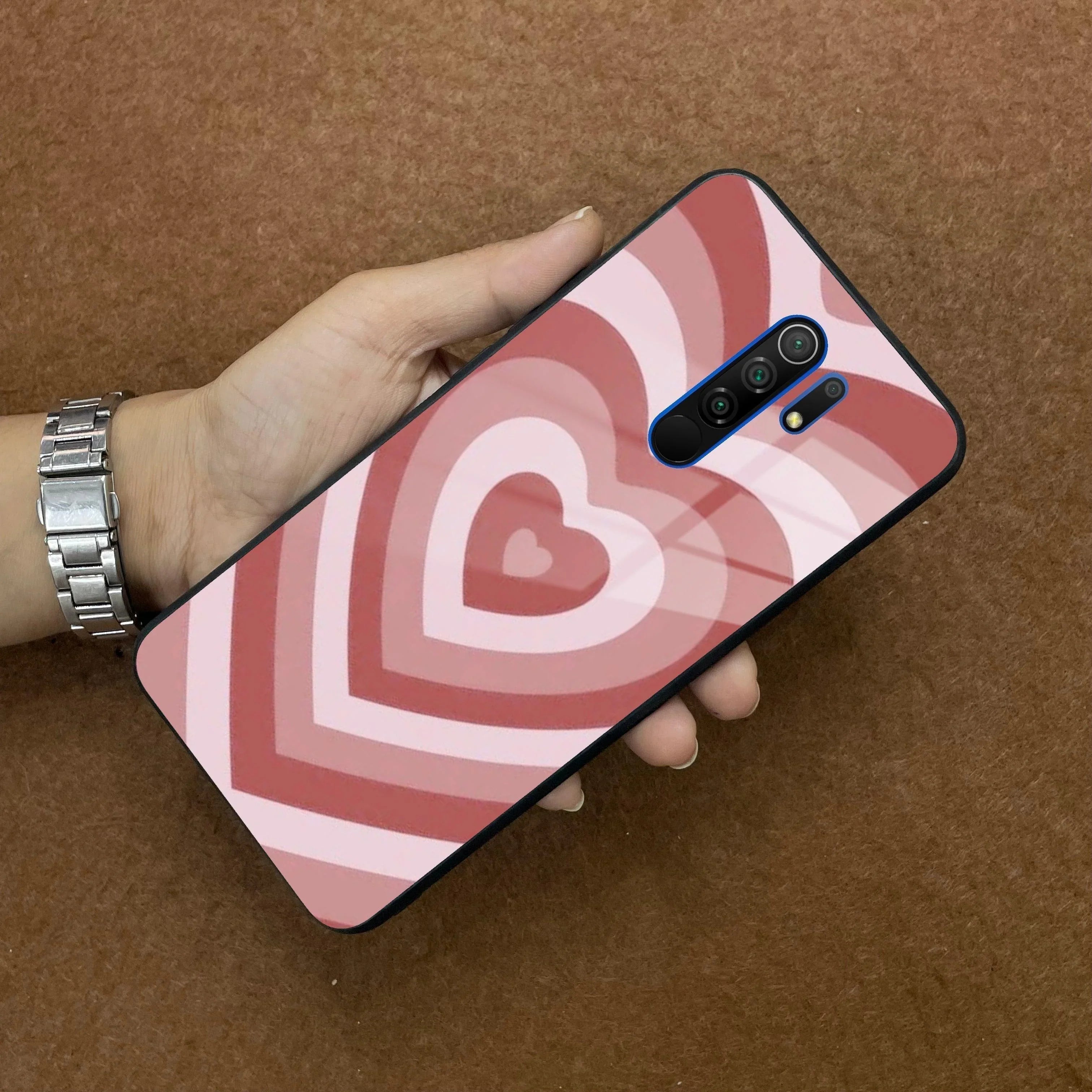 Latte Love Patter Glass Case Cover - Brown Redmi/Xiaomi - ShopOnCliQ