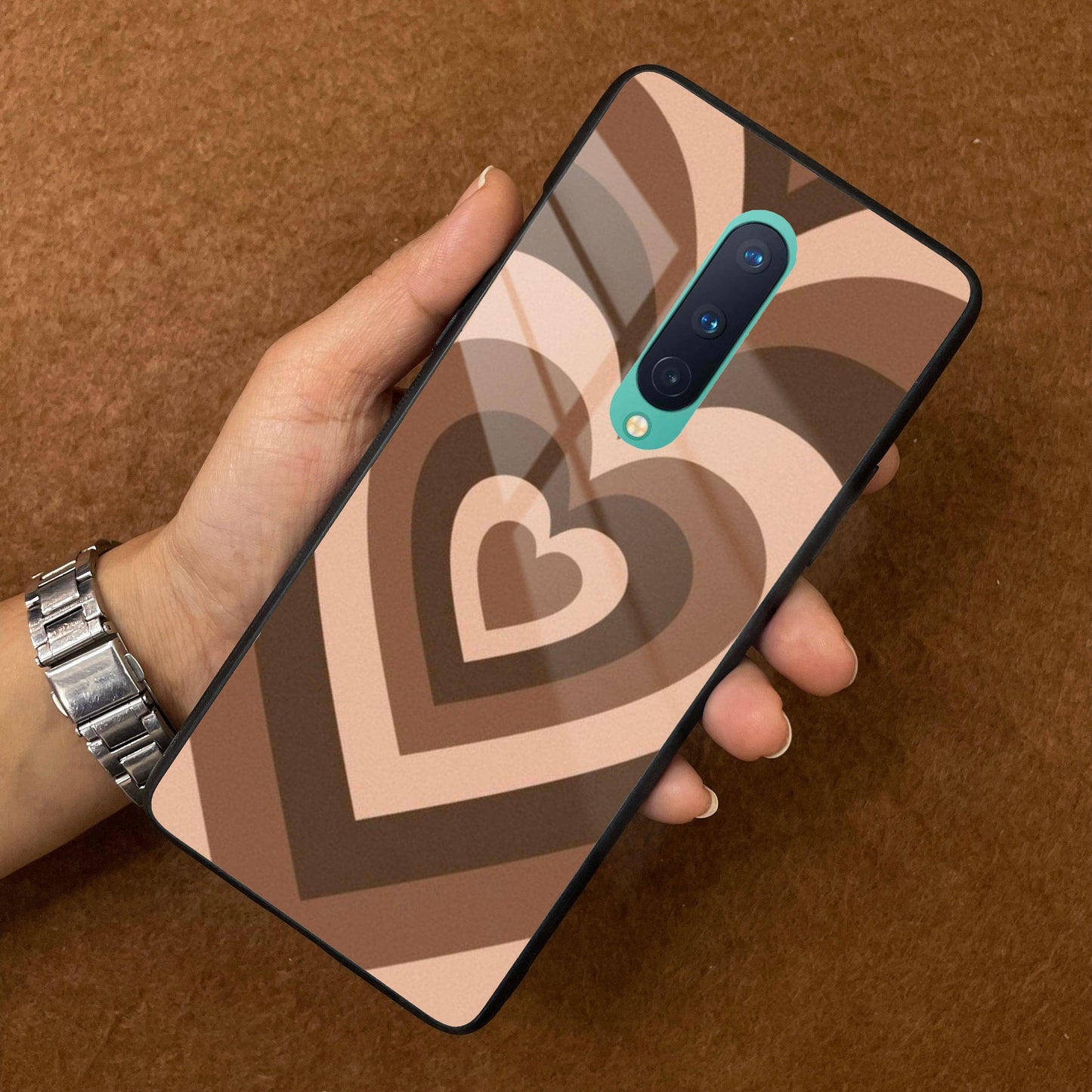 Latte Love Patter Glass Case Cover - Coffee For OnePlus