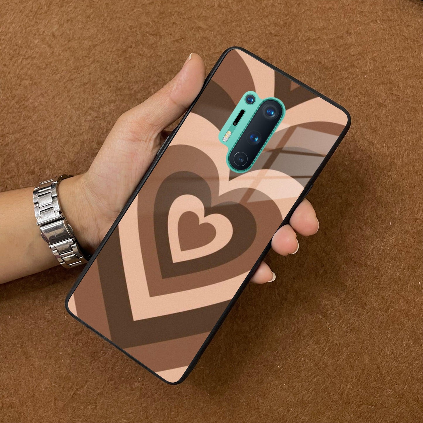 Latte Love Patter Glass Case Cover - Coffee For OnePlus