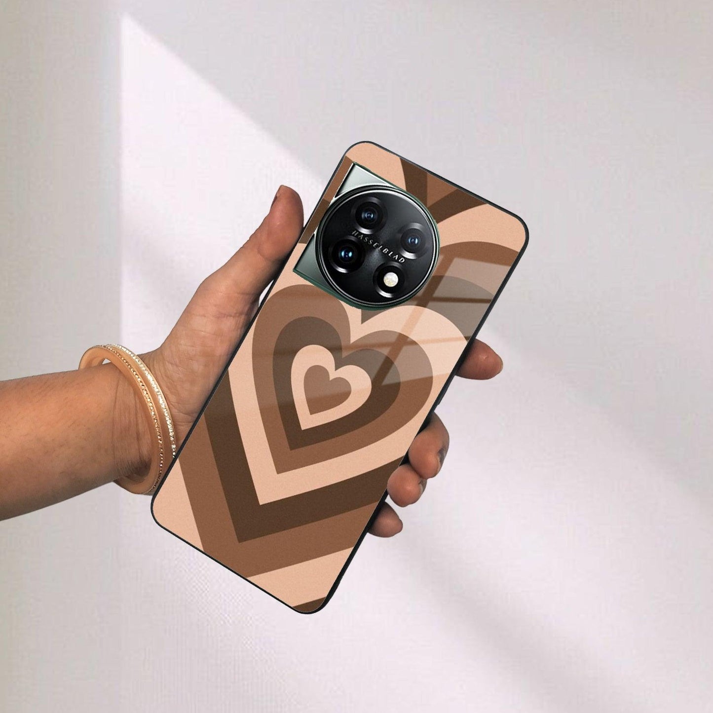 Latte Love Patter Glass Case Cover - Coffee For OnePlus