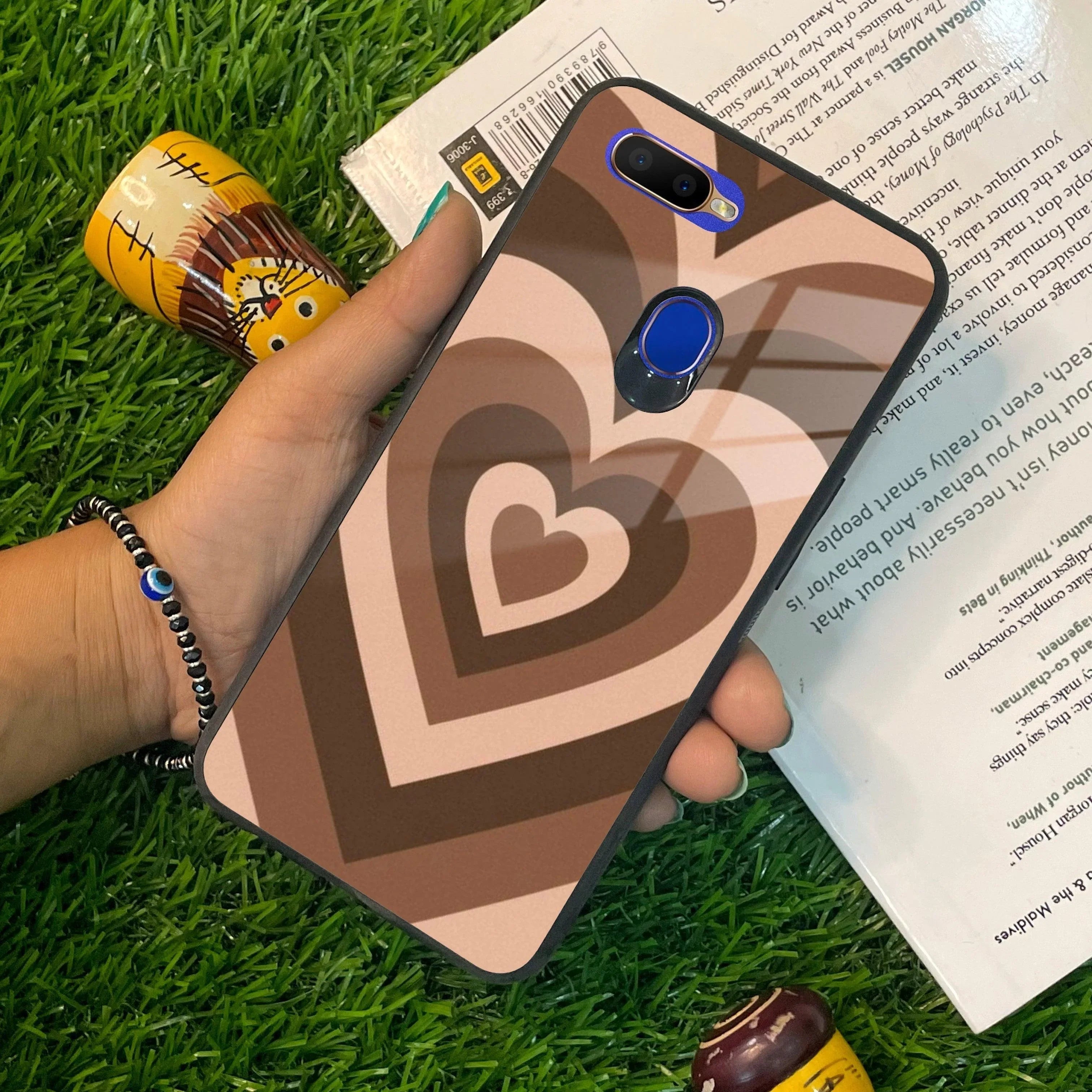 Latte Love Patter Glass Case Cover - Coffee For Oppo - ShopOnCliQ