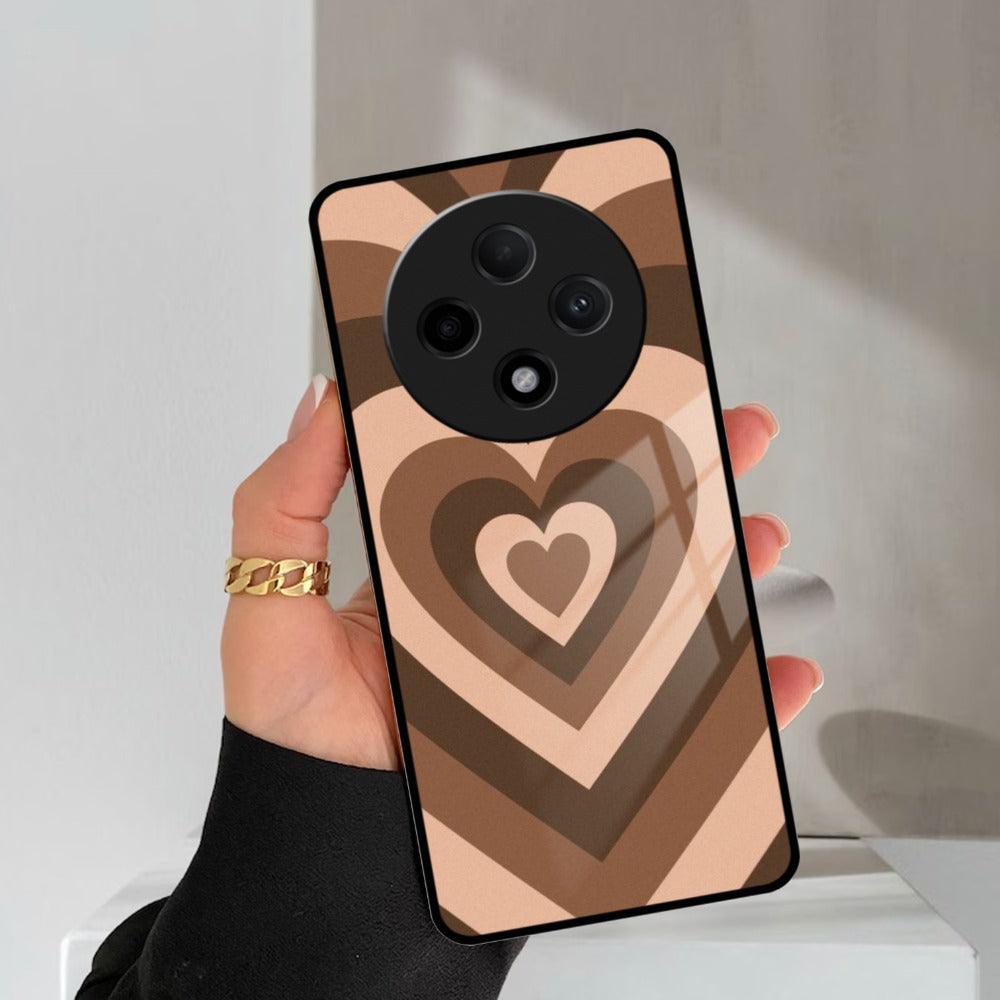 Latte Love Patter Glass Case Cover - Coffee For Oppo