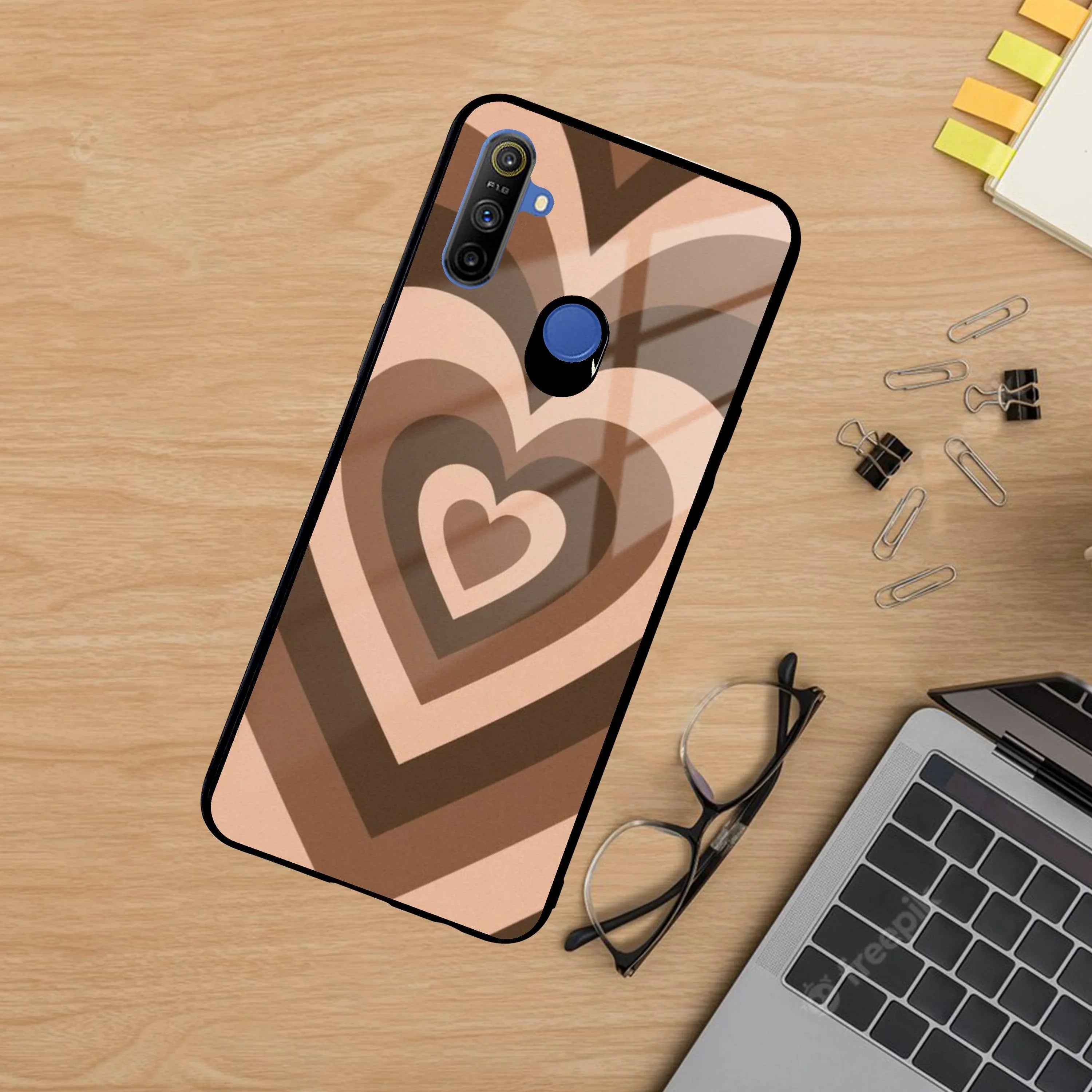 Latte Love Patter Glass Case Cover - Coffee For Realme/Narzo - ShopOnCliQ