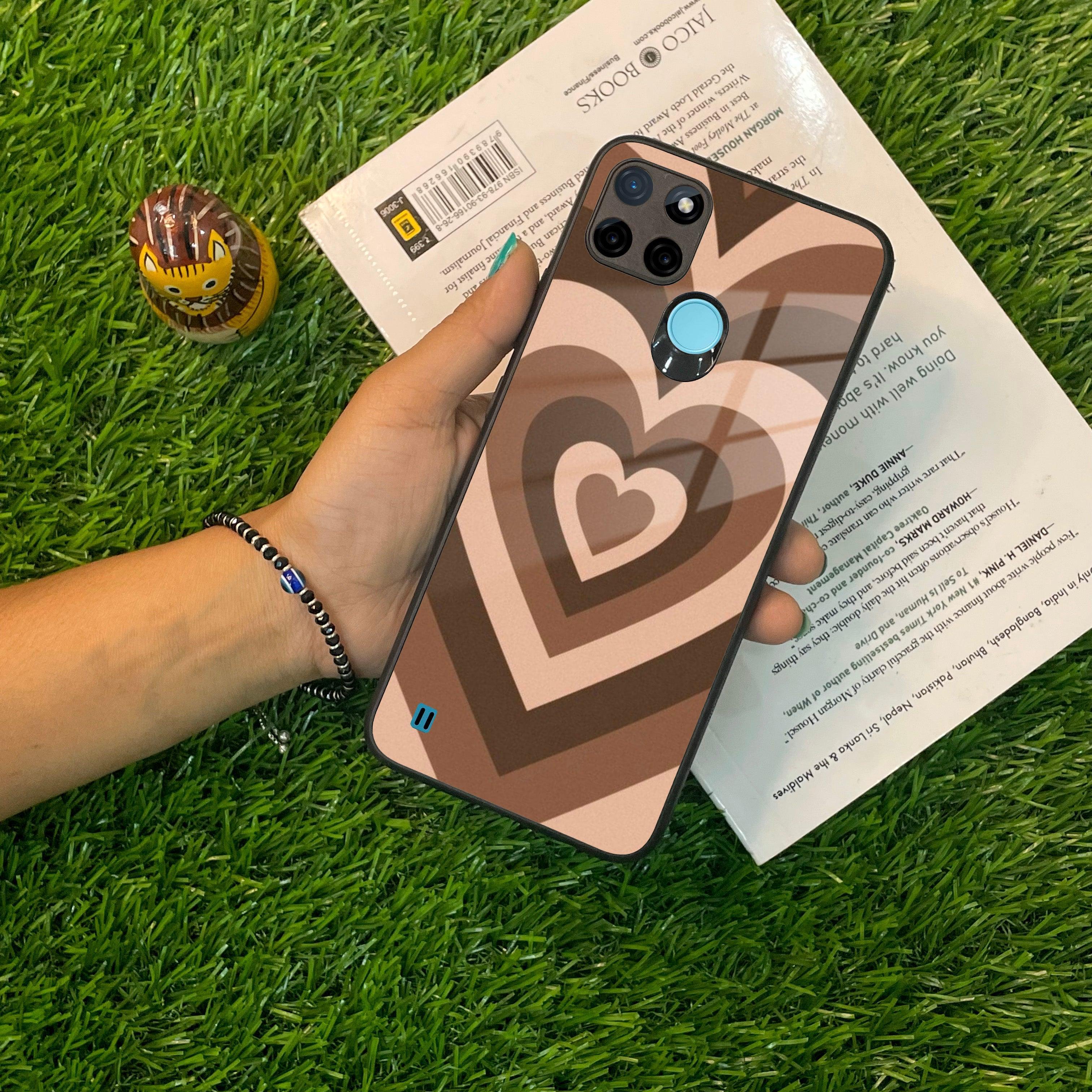 Latte Love Patter Glass Case Cover - Coffee For Realme/Narzo - ShopOnCliQ