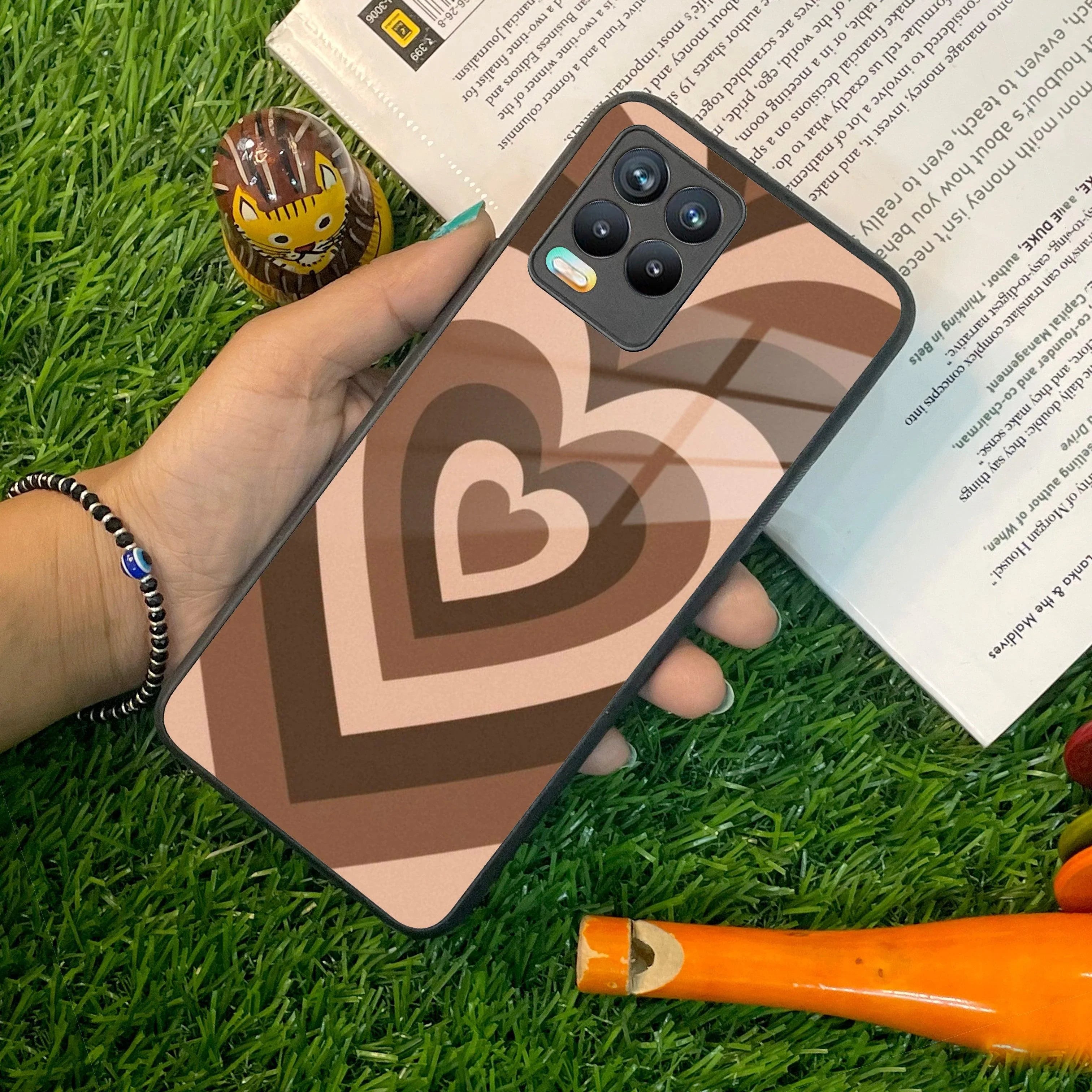 Latte Love Patter Glass Case Cover - Coffee For Realme/Narzo - ShopOnCliQ