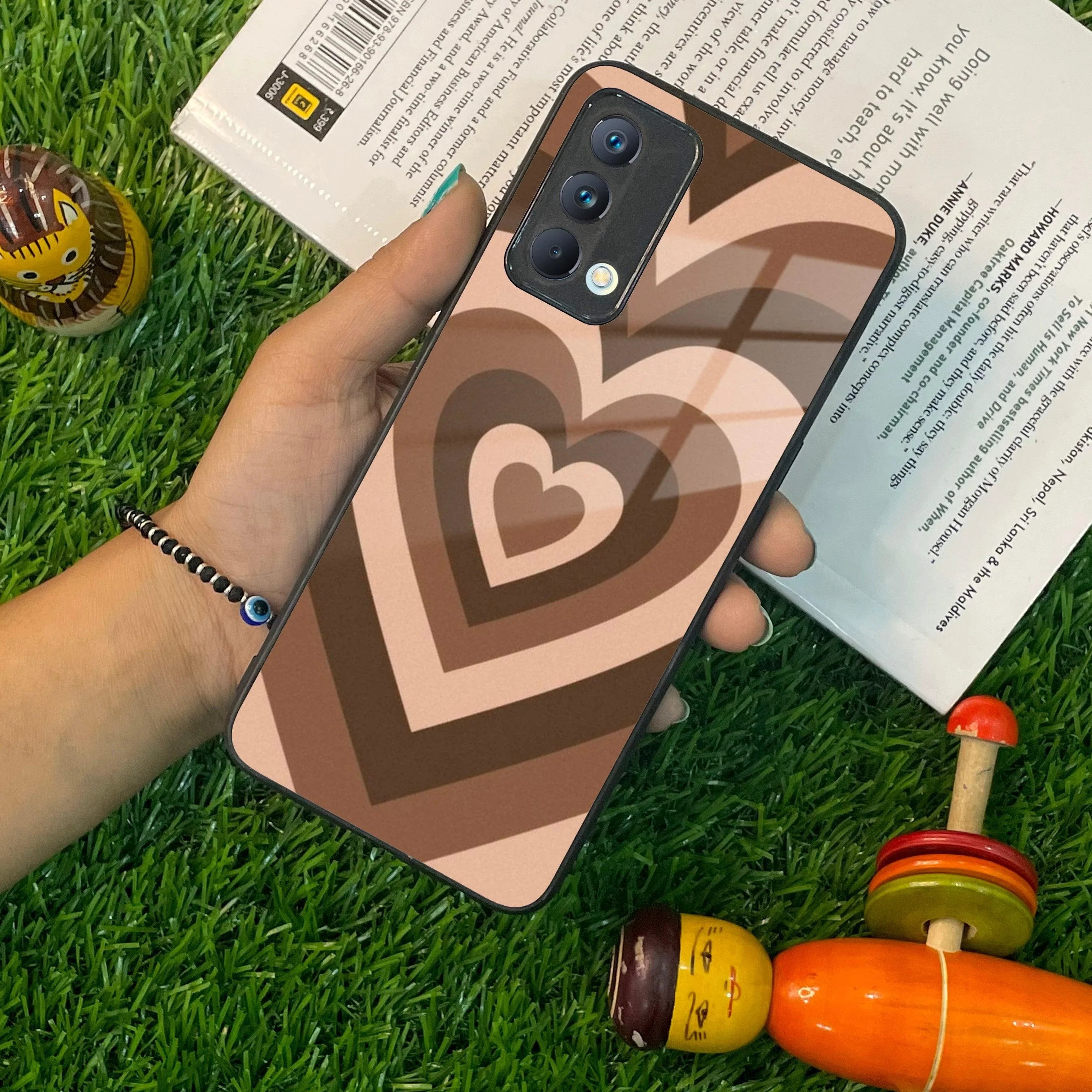 Latte Love Patter Glass Case Cover - Coffee For Realme/Narzo - ShopOnCliQ