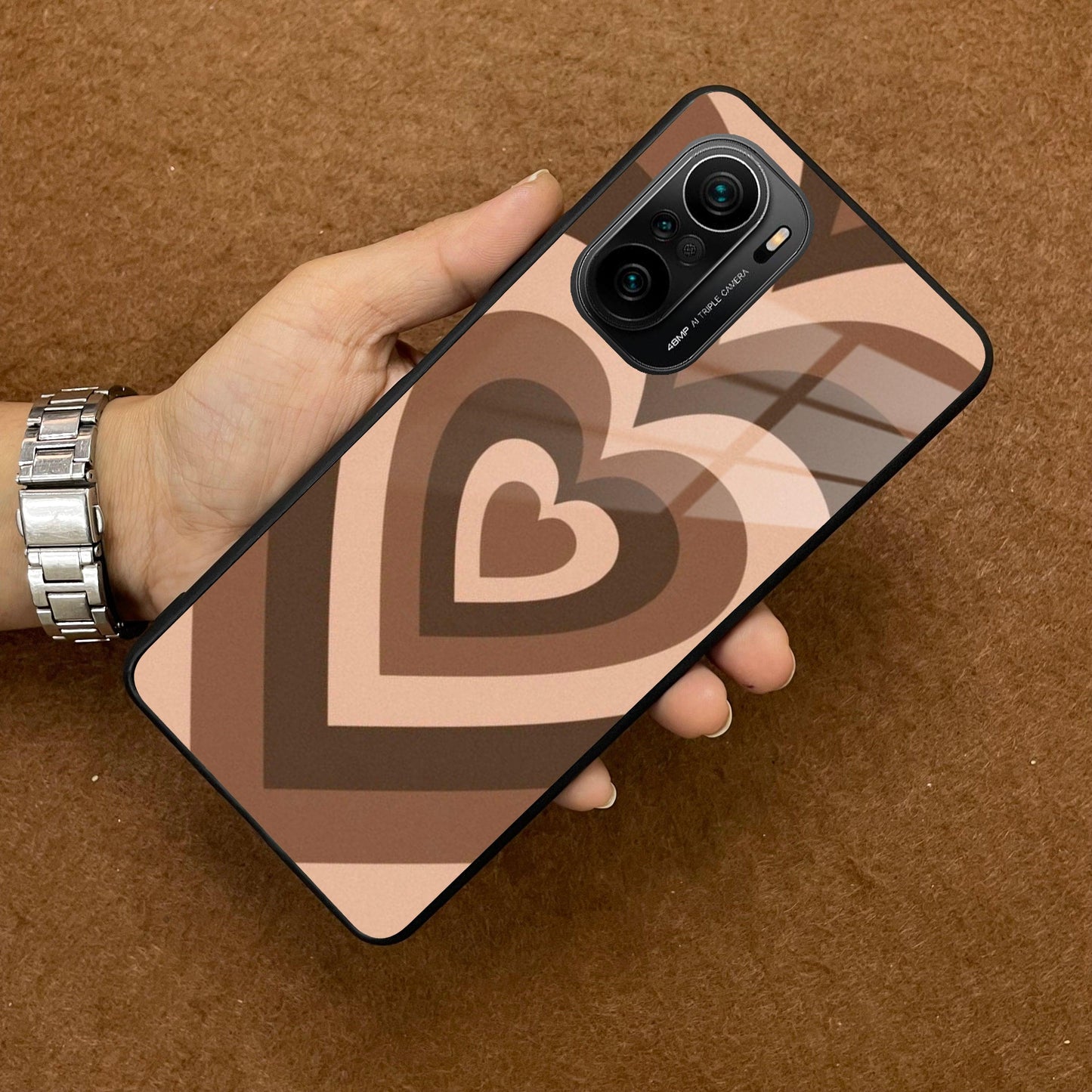 Latte Love Patter Glass Case Cover - Coffee For Redmi/Xiaomi