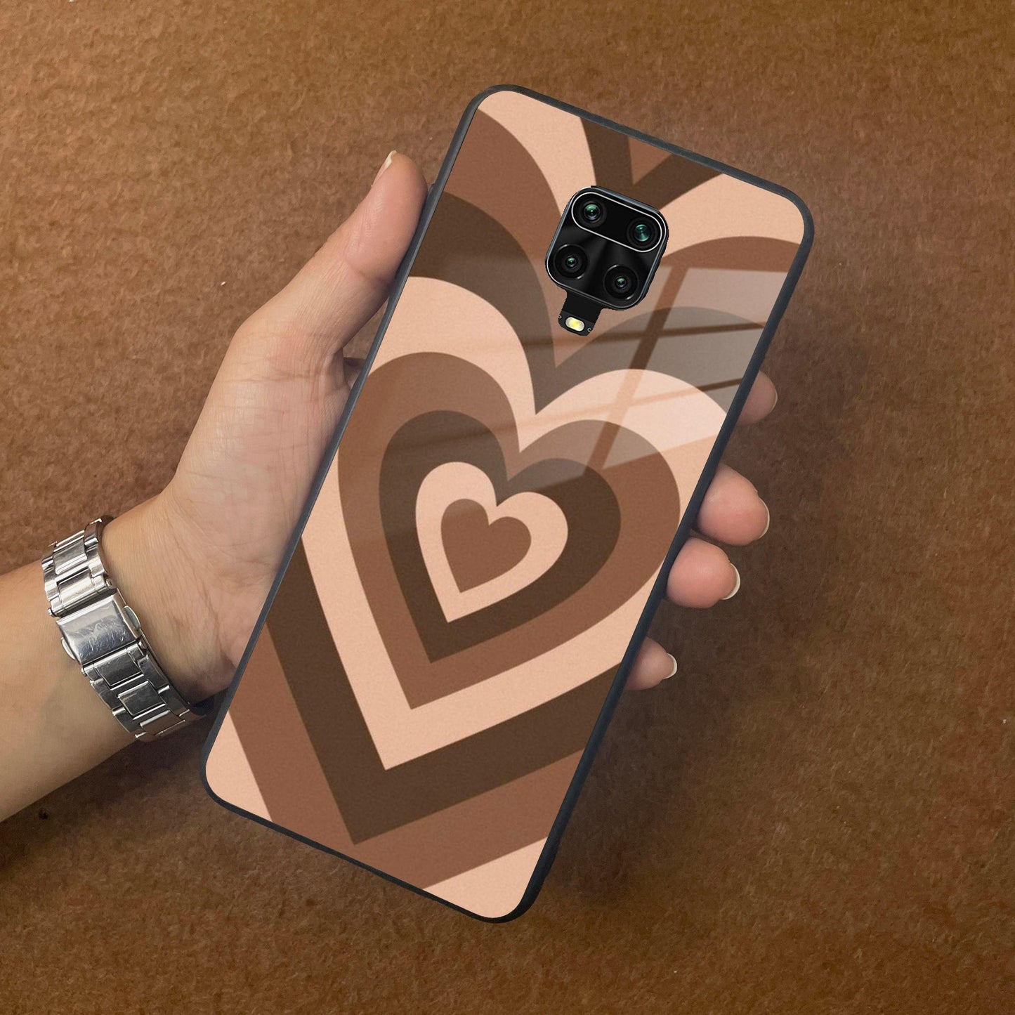 Latte Love Patter Glass Case Cover - Coffee For Redmi/Xiaomi