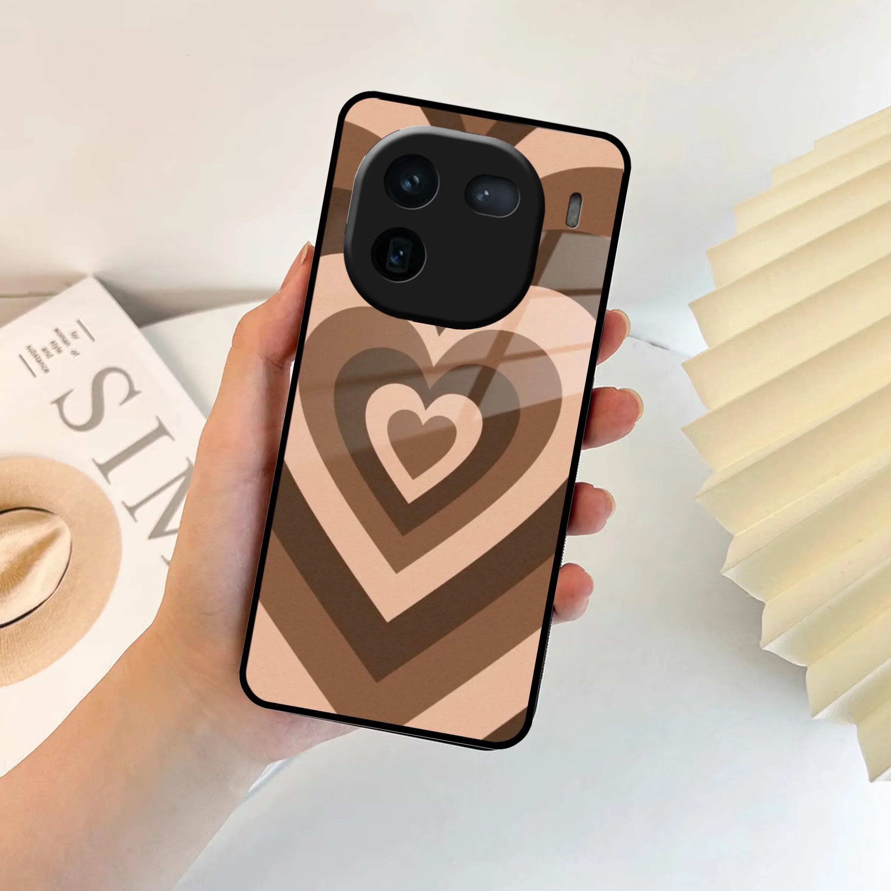 Latte Love Patter Glass Case Cover - Coffee For iQOO - ShopOnCliQ