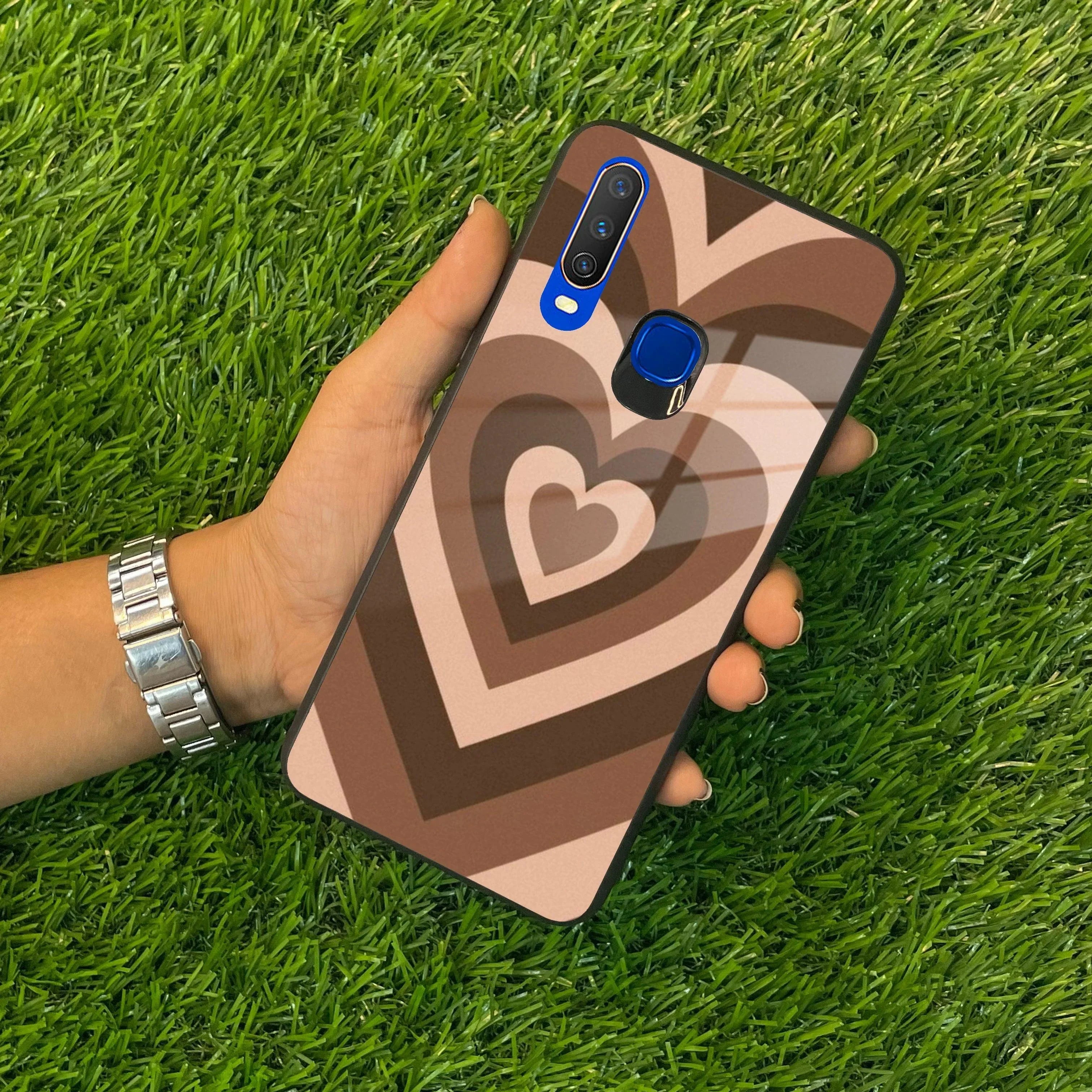 Latte Love Patter Glass Case Cover - Coffee For Vivo - ShopOnCliQ