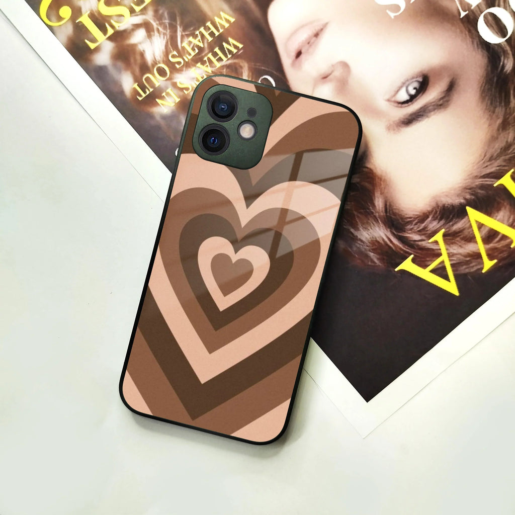 Latte Love Patter Glass Case Cover - Coffee For iPhone - ShopOnCliQ