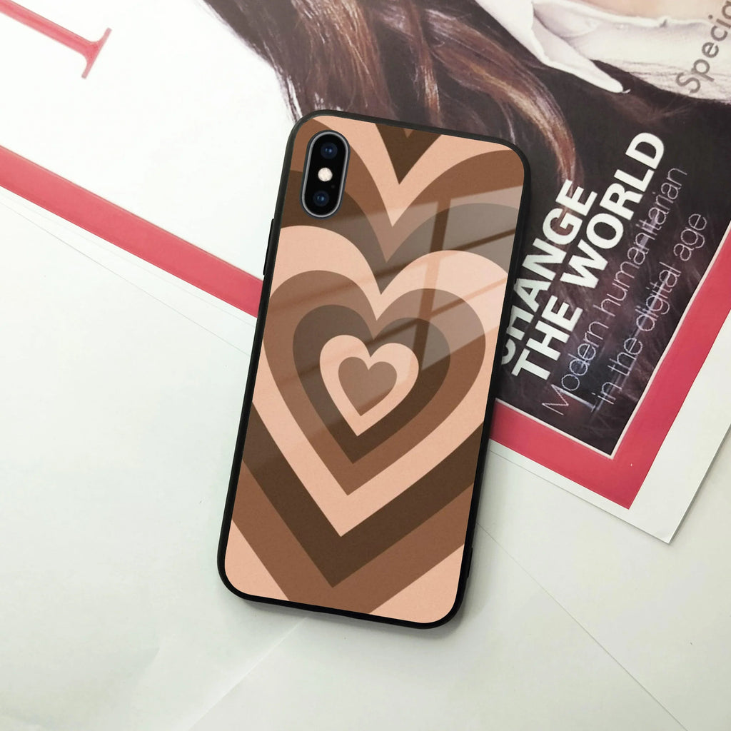 Latte Love Patter Glass Case Cover - Coffee For iPhone - ShopOnCliQ