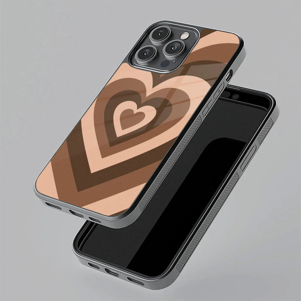 Latte Love Patter Glass Case Cover - Coffee For iPhone - ShopOnCliQ