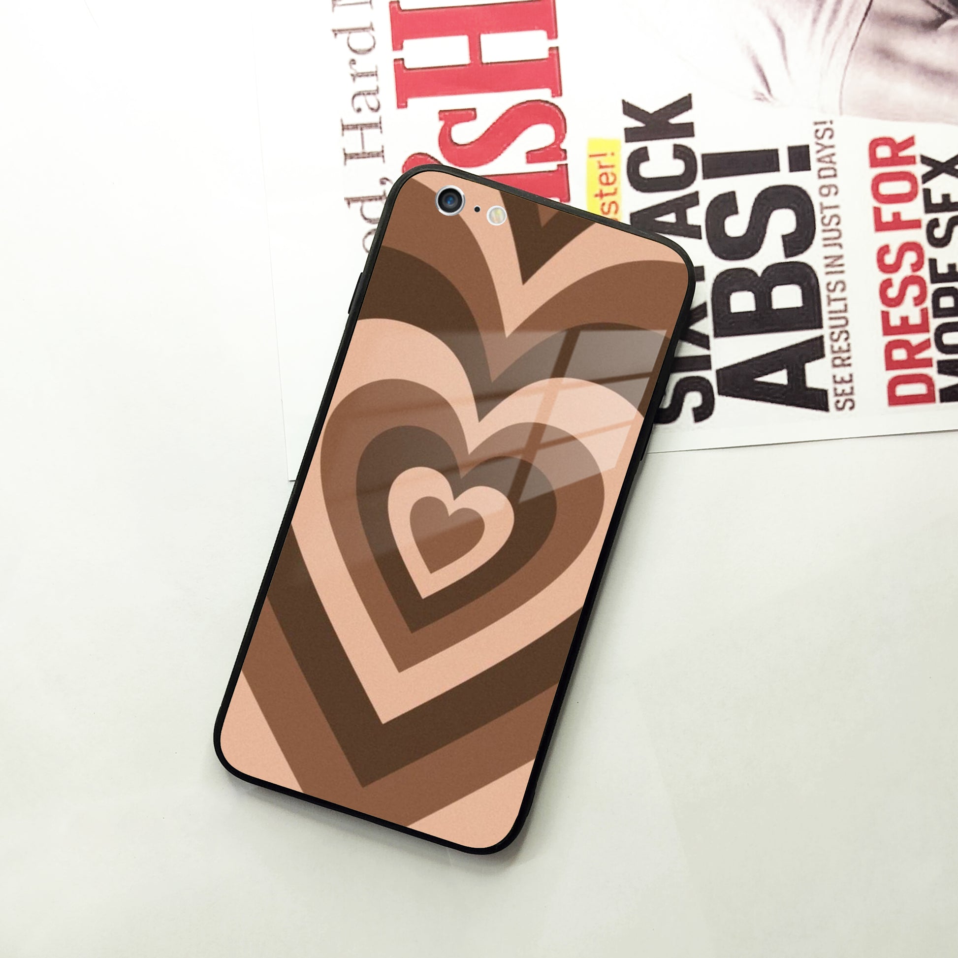 Latte Love Patter Glass Case Cover - Coffee For iPhone ShopOnCliQ