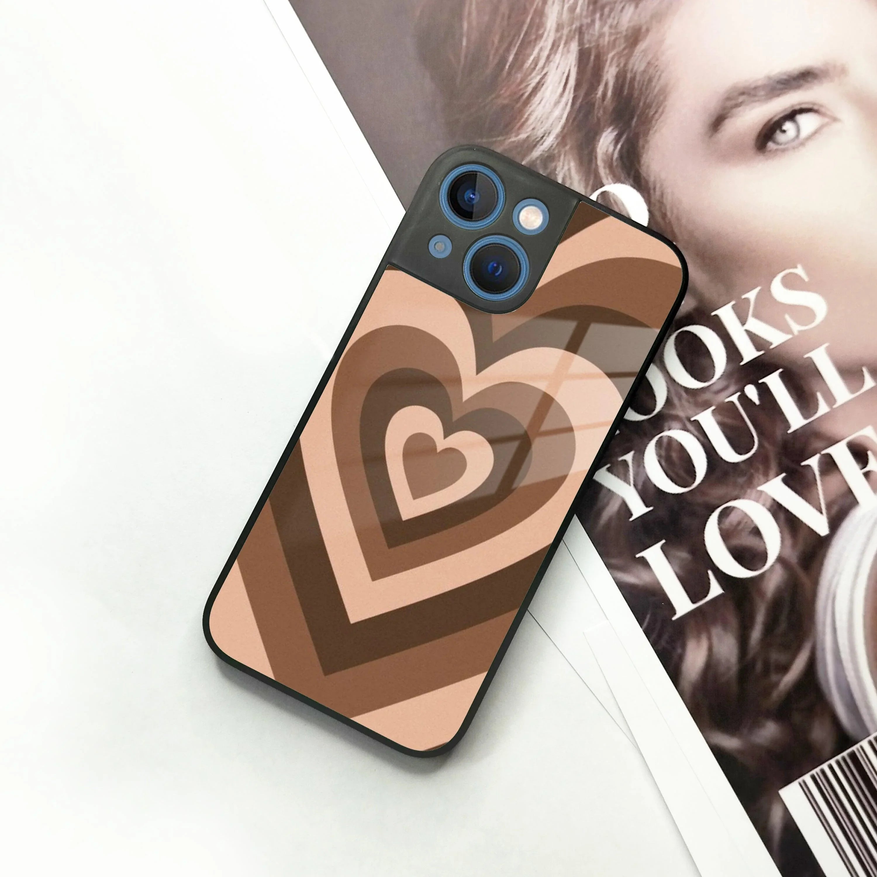 Latte Love Patter Glass Case Cover - Coffee For iPhone - ShopOnCliQ