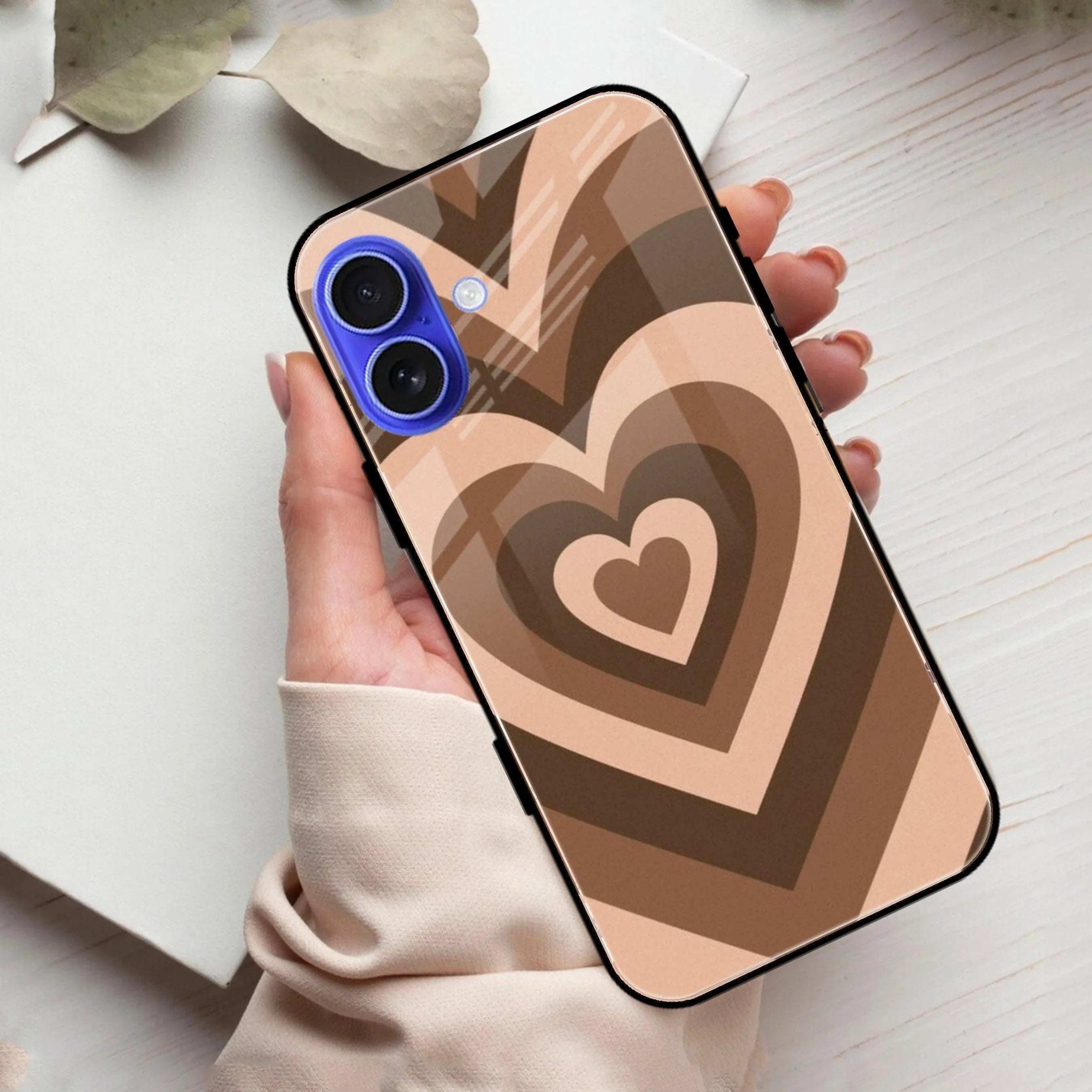 Latte Love Patter Glass Case Cover - Coffee For iPhone - ShopOnCliQ