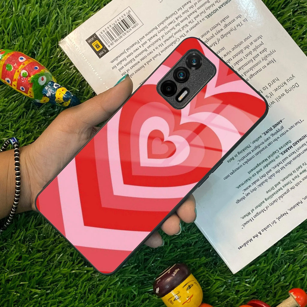 Latte Love Patter Glass Case Cover For Realme/Narzo - ShopOnCliQ