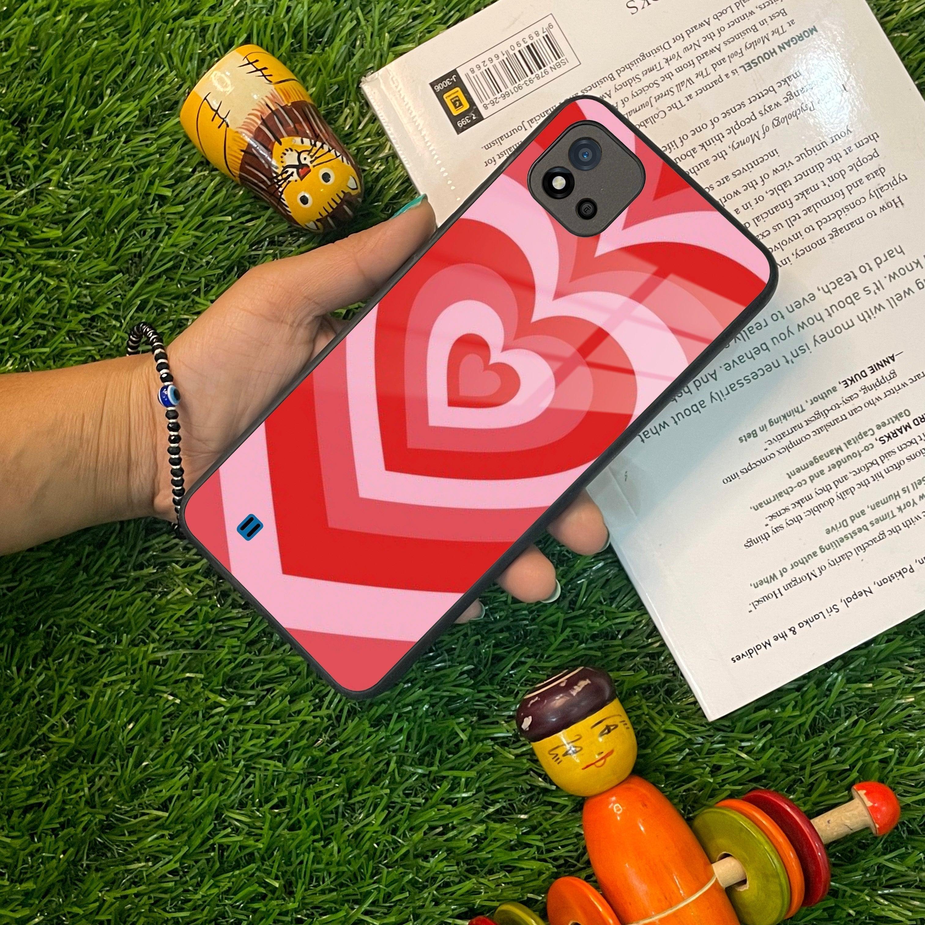 Latte Love Patter Glass Case Cover For Realme/Narzo - ShopOnCliQ