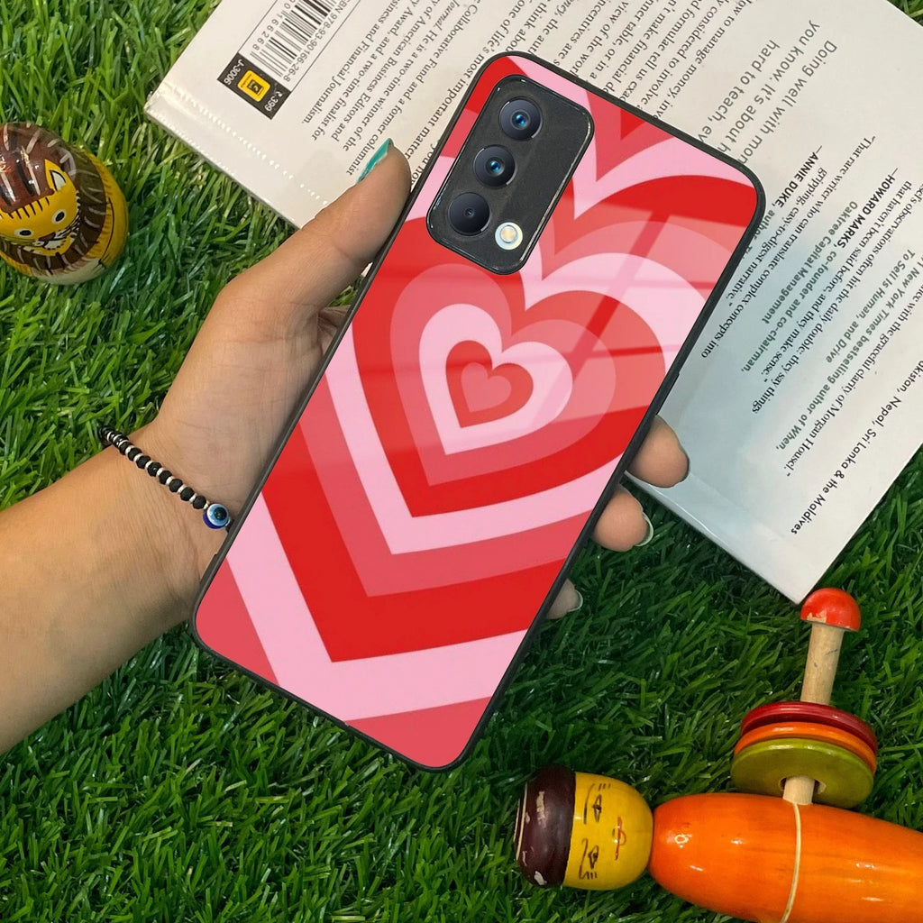 Latte Love Patter Glass Case Cover For Realme/Narzo - ShopOnCliQ