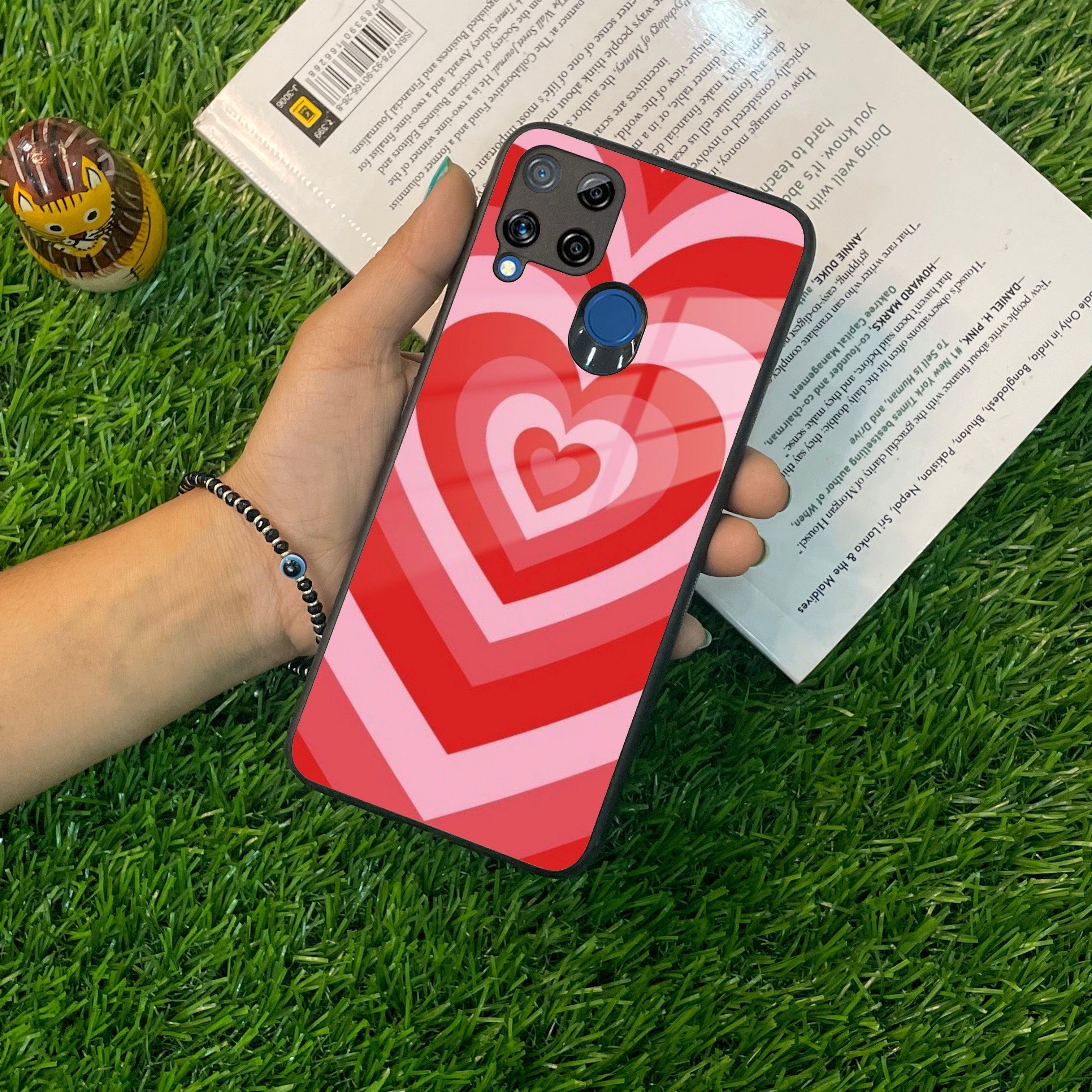 Latte Love Patter Glass Case Cover For Realme/Narzo - ShopOnCliQ