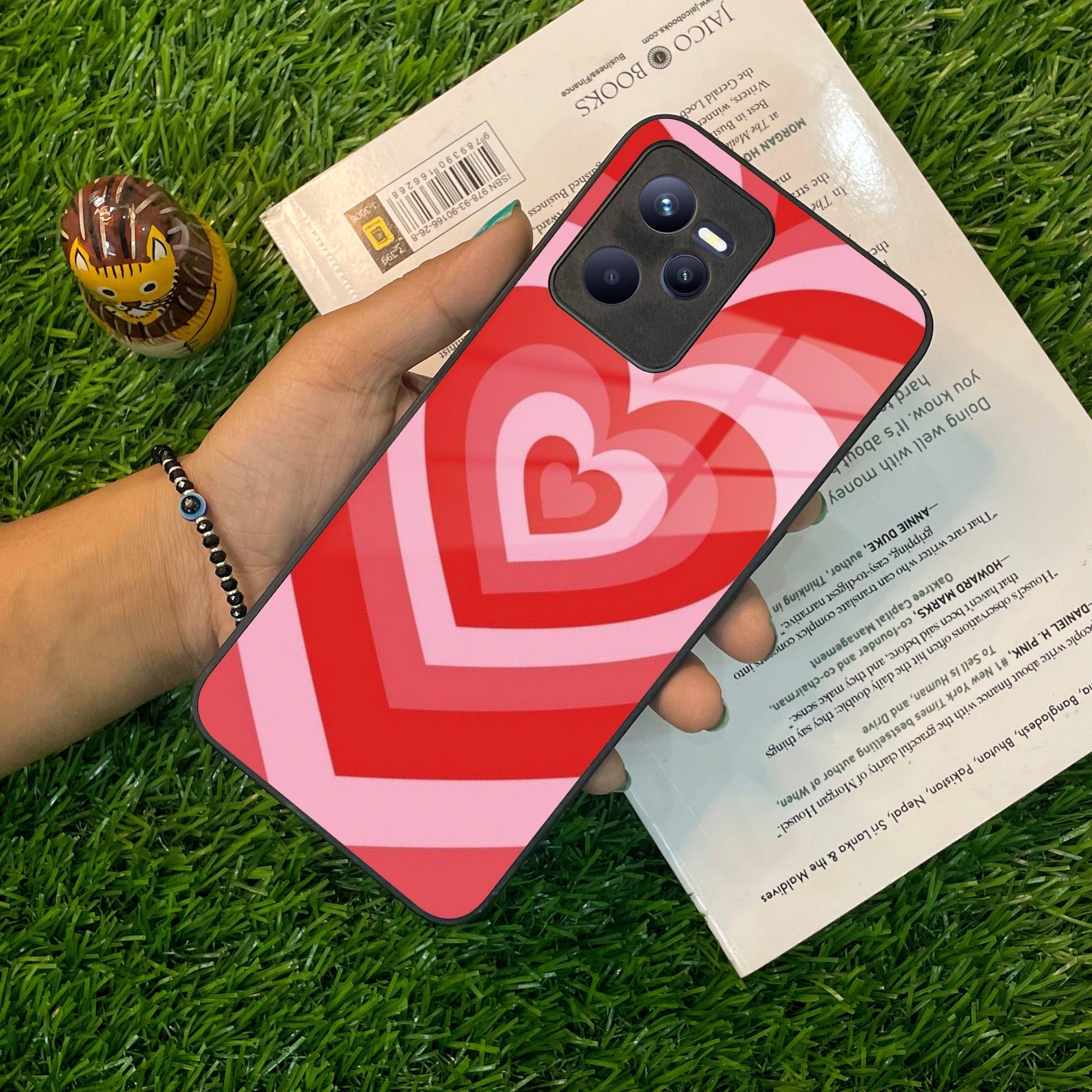 Latte Love Patter Glass Case Cover For Realme/Narzo - ShopOnCliQ