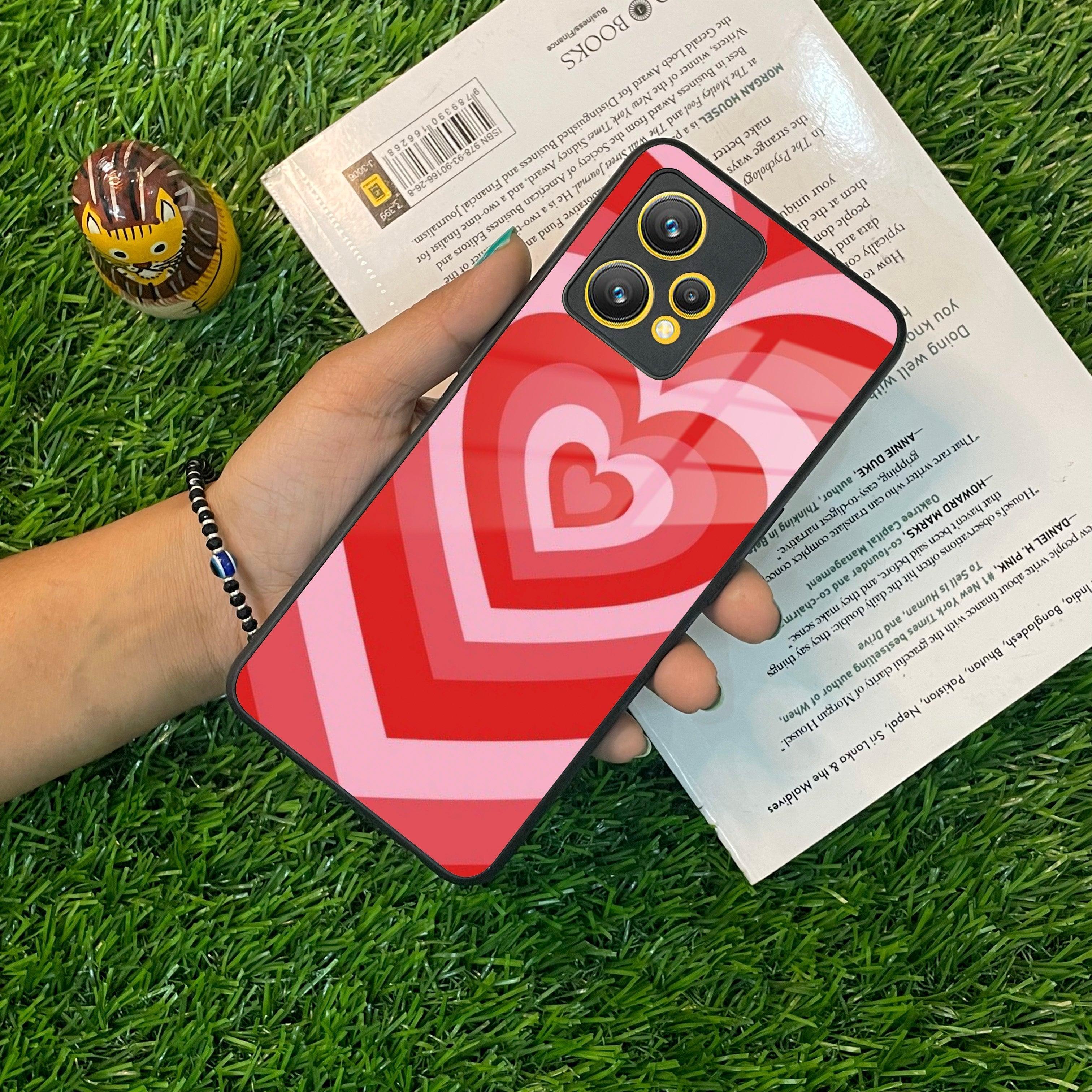 Latte Love Patter Glass Case Cover For Realme/Narzo - ShopOnCliQ