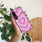 Latte Love Patter Glass Case Cover - Pink For OnePlus - ShopOnCliQ