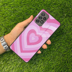 Latte Love Patter Glass Case Cover - Pink For Samsung - ShopOnCliQ