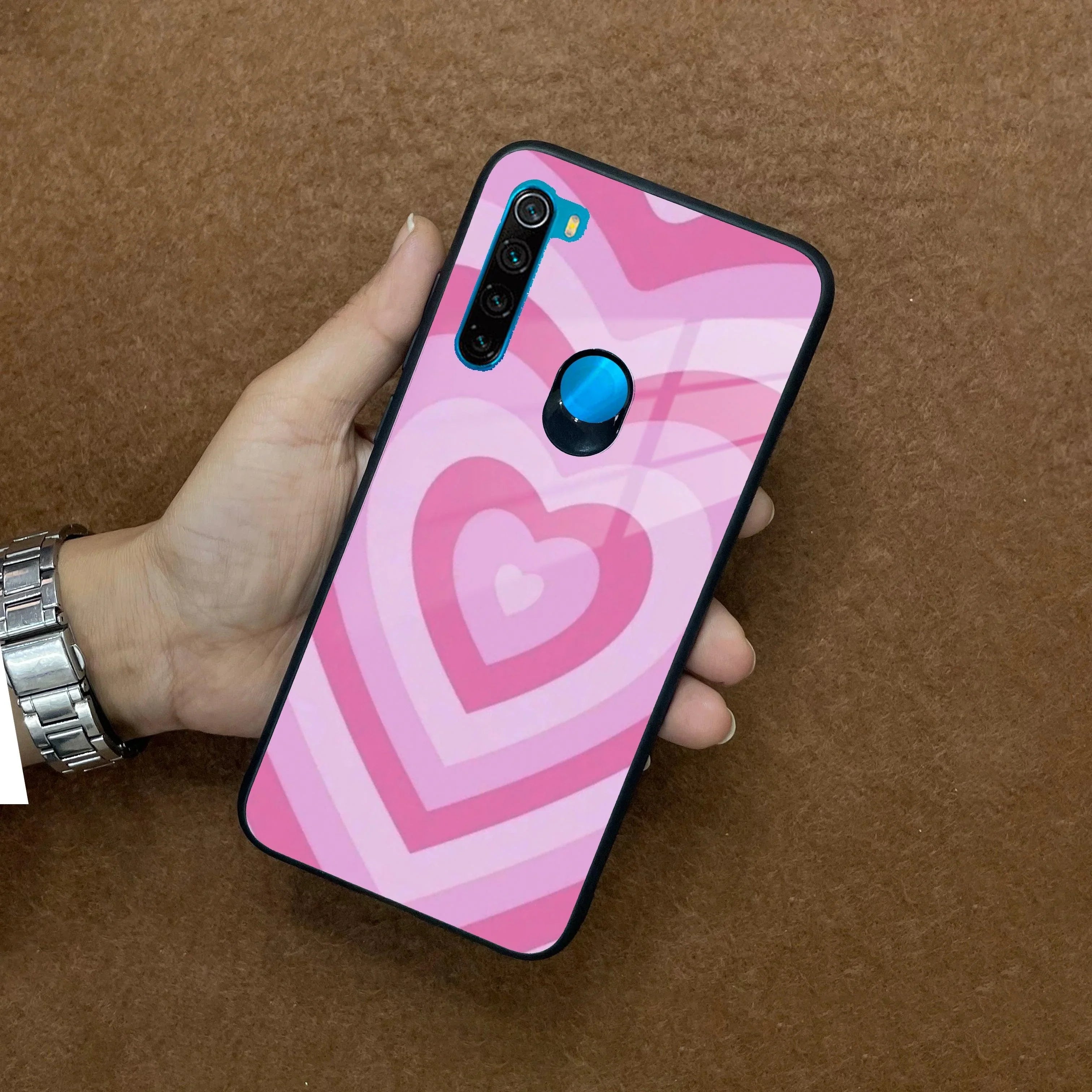 Latte Love Patter Glass Case Cover - Pink Redmi/Xiaomi - ShopOnCliQ