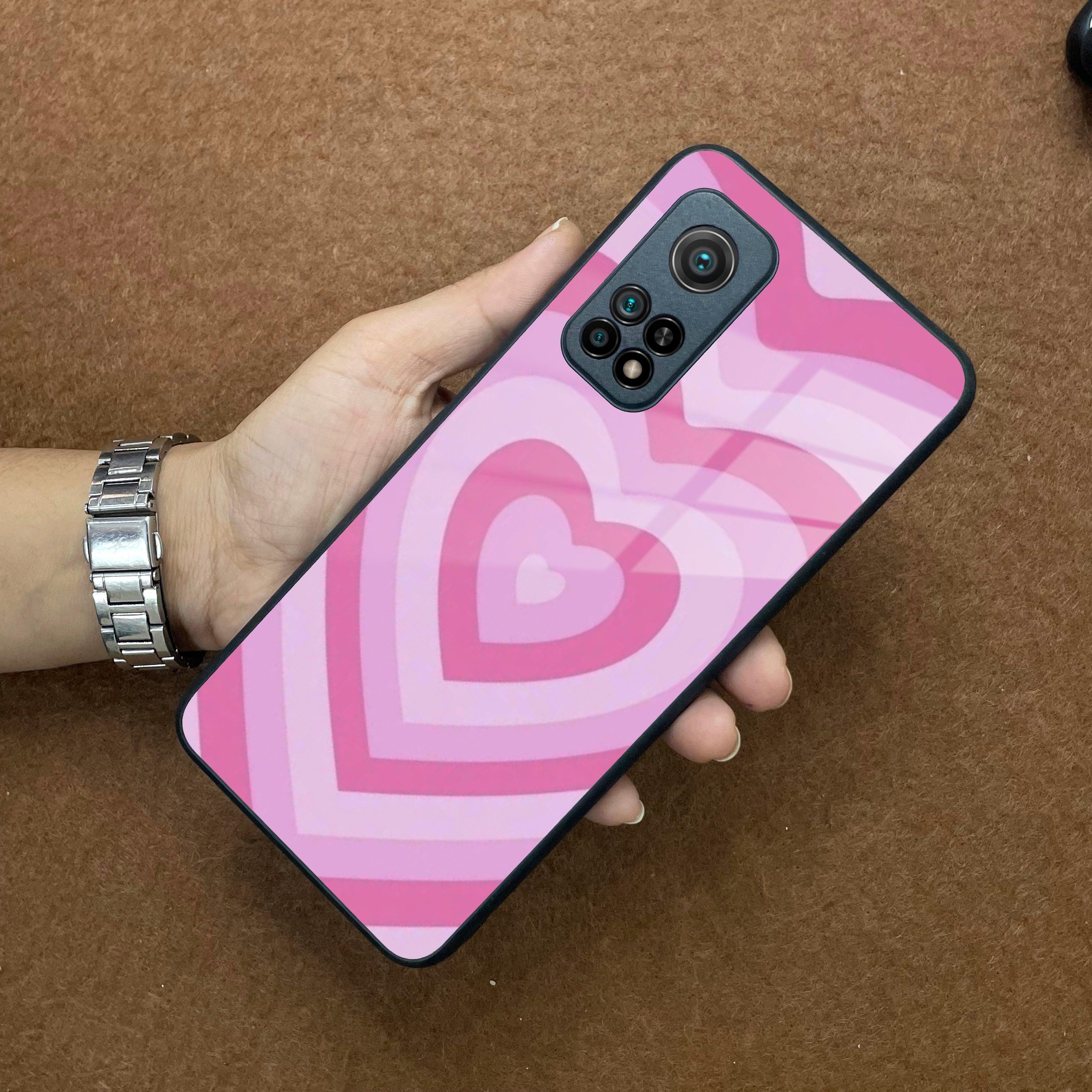 Latte Love Patter Glass Case Cover - Pink Redmi/Xiaomi - ShopOnCliQ