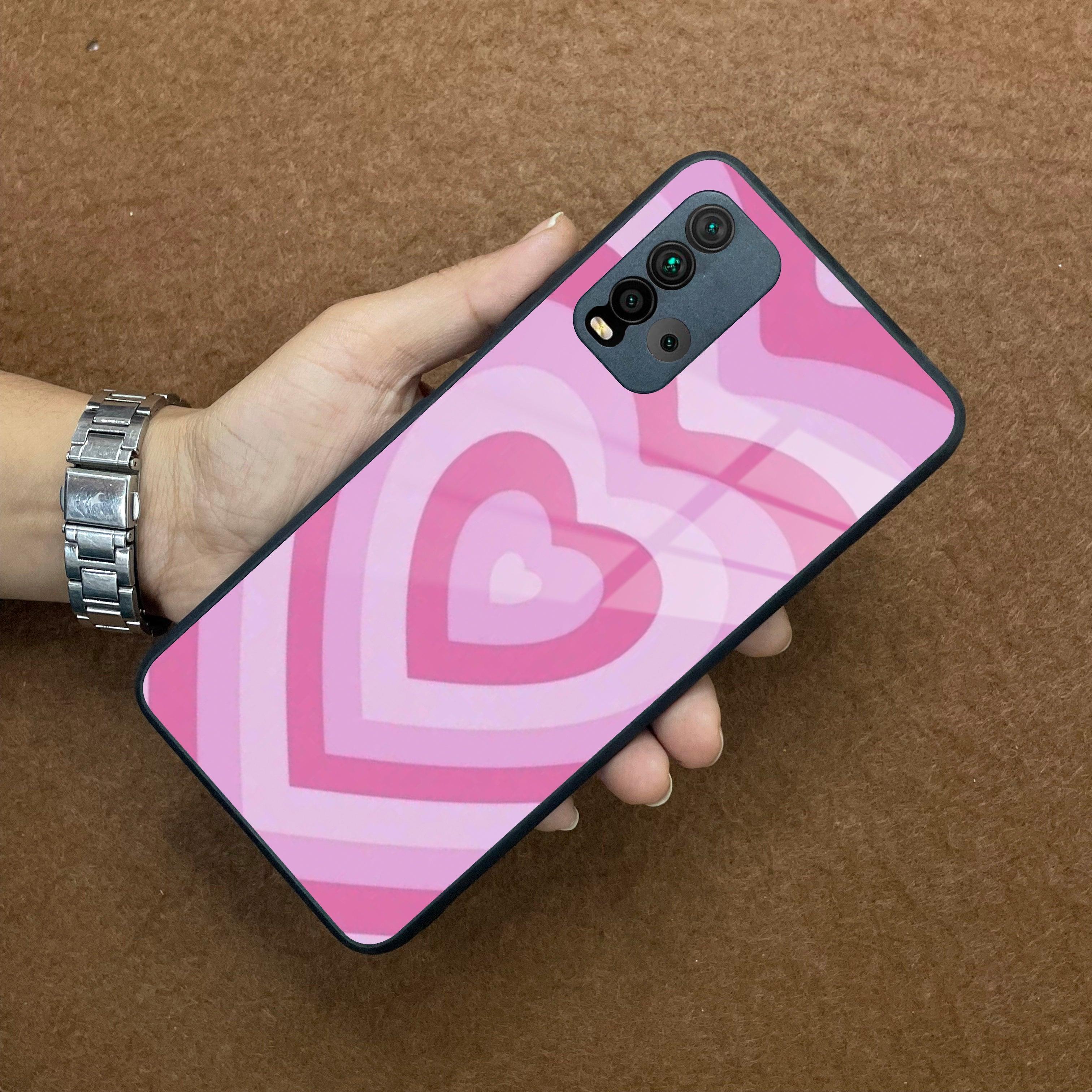 Latte Love Patter Glass Case Cover - Pink Redmi/Xiaomi - ShopOnCliQ