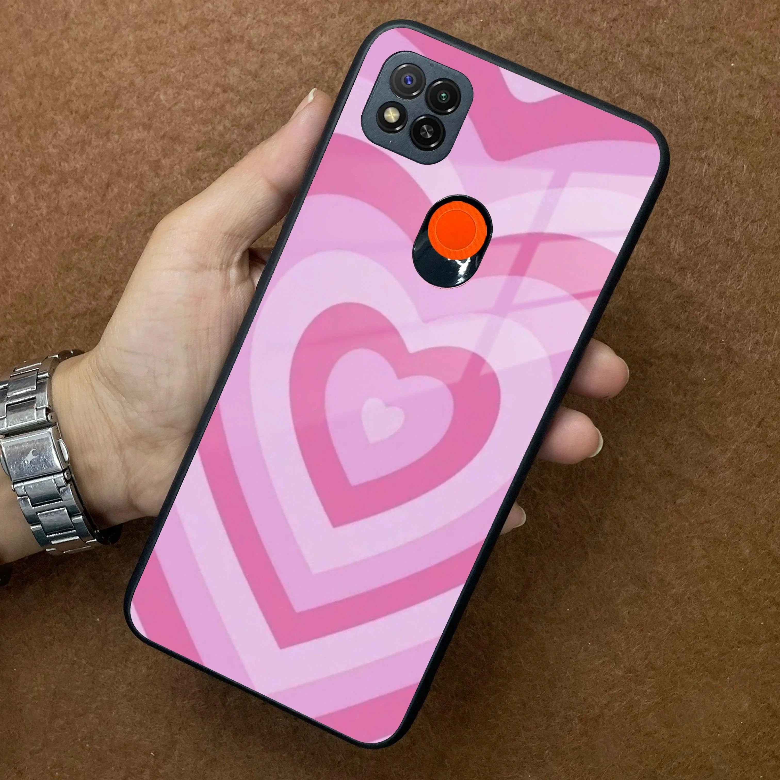 Latte Love Patter Glass Case Cover - Pink Redmi/Xiaomi - ShopOnCliQ