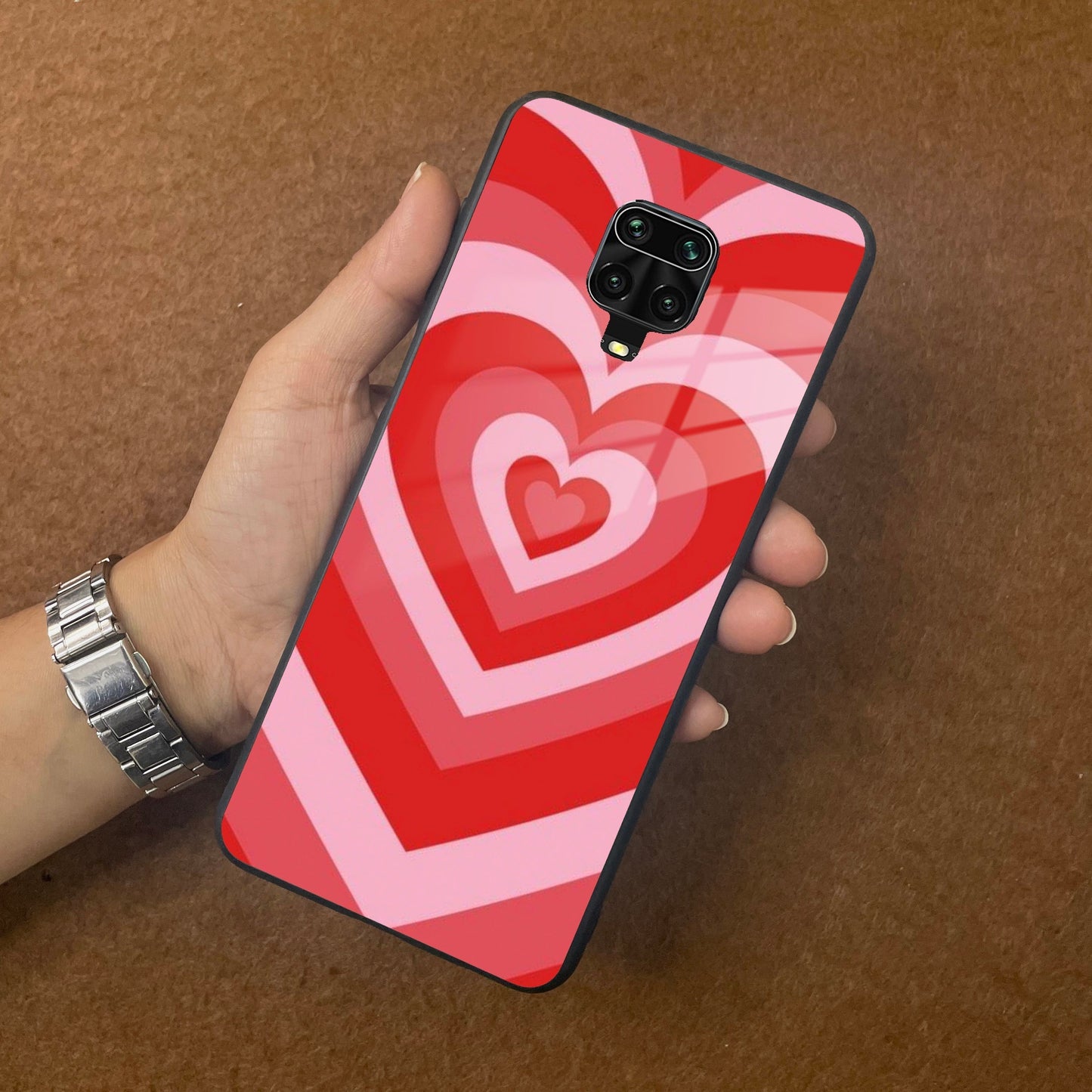 Latte Love Patter Glass Case Cover - Red Redmi/Xiaomi ShopOnCliQ