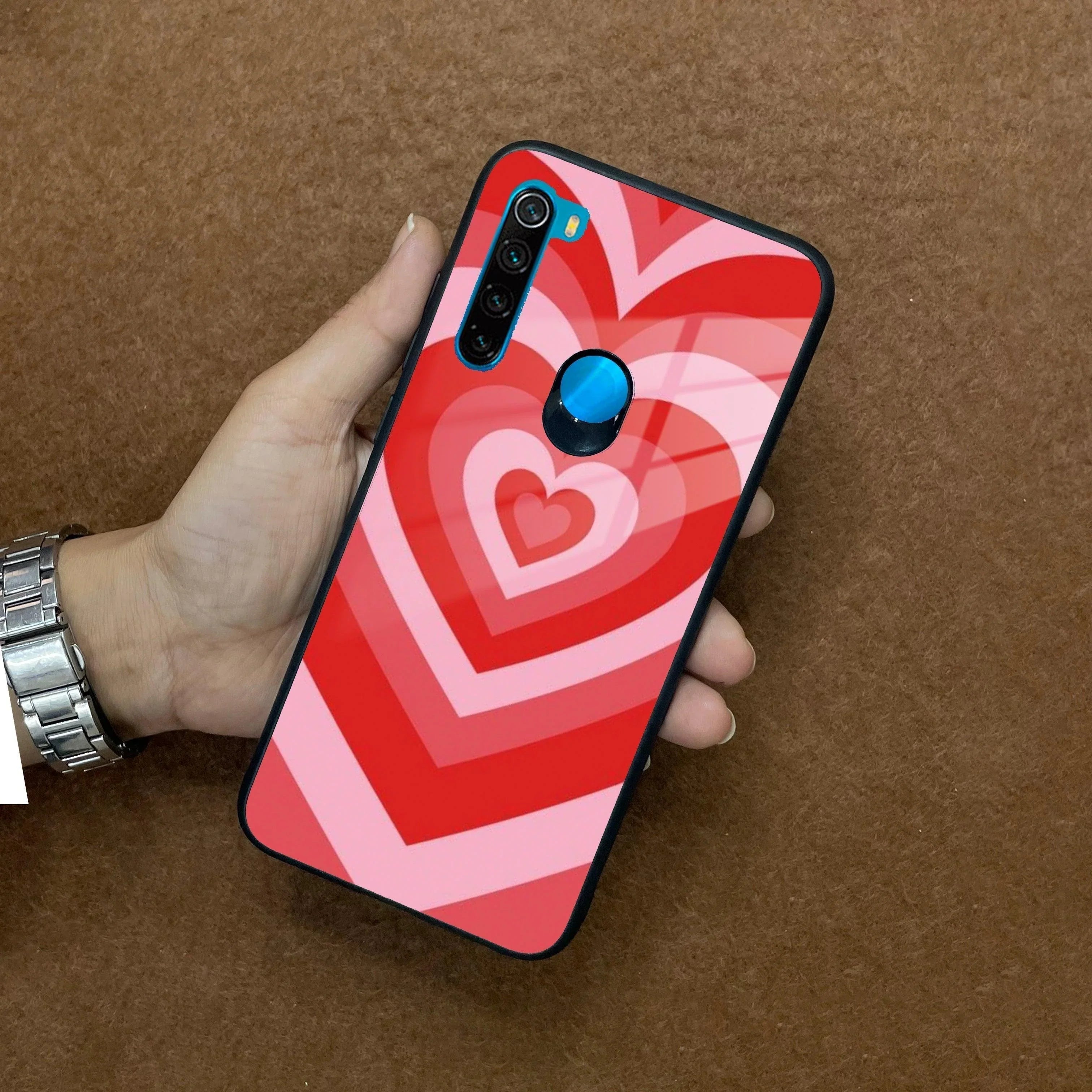 Latte Love Patter Glass Case Cover - Red Redmi/Xiaomi - ShopOnCliQ