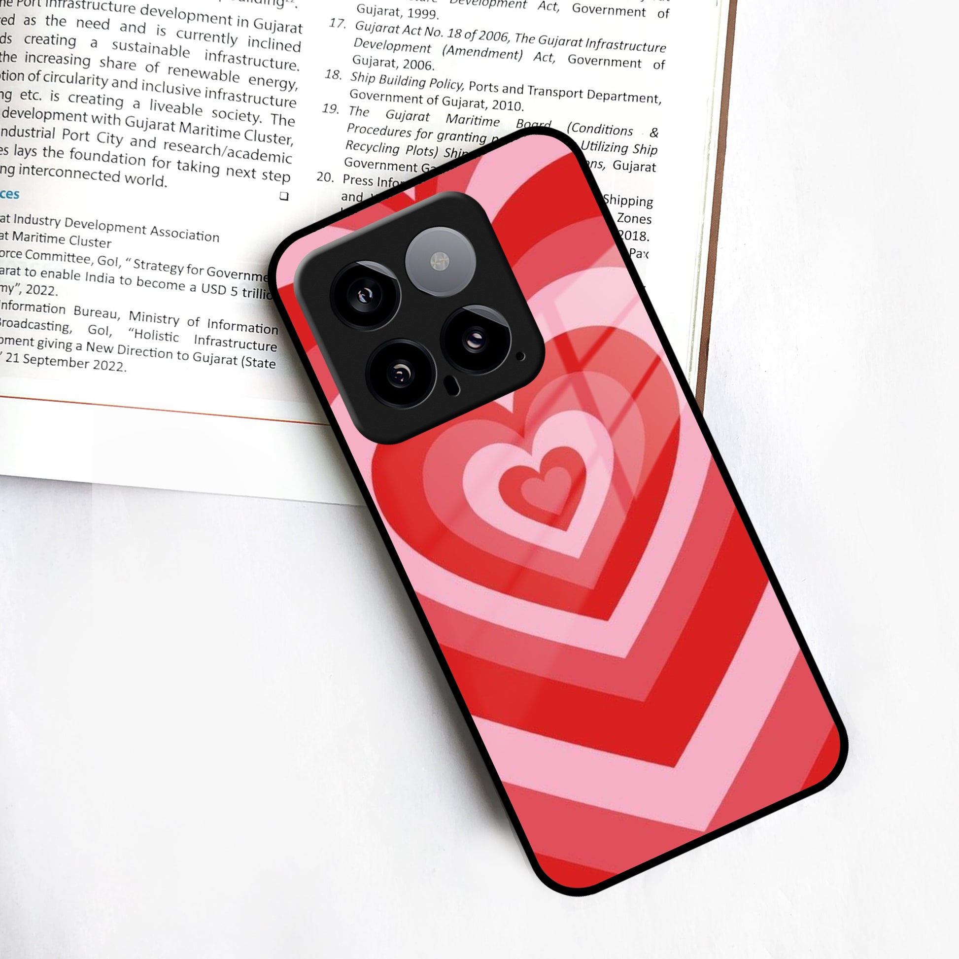 Latte Love Patter Glass Case Cover - Red Redmi/Xiaomi ShopOnCliQ