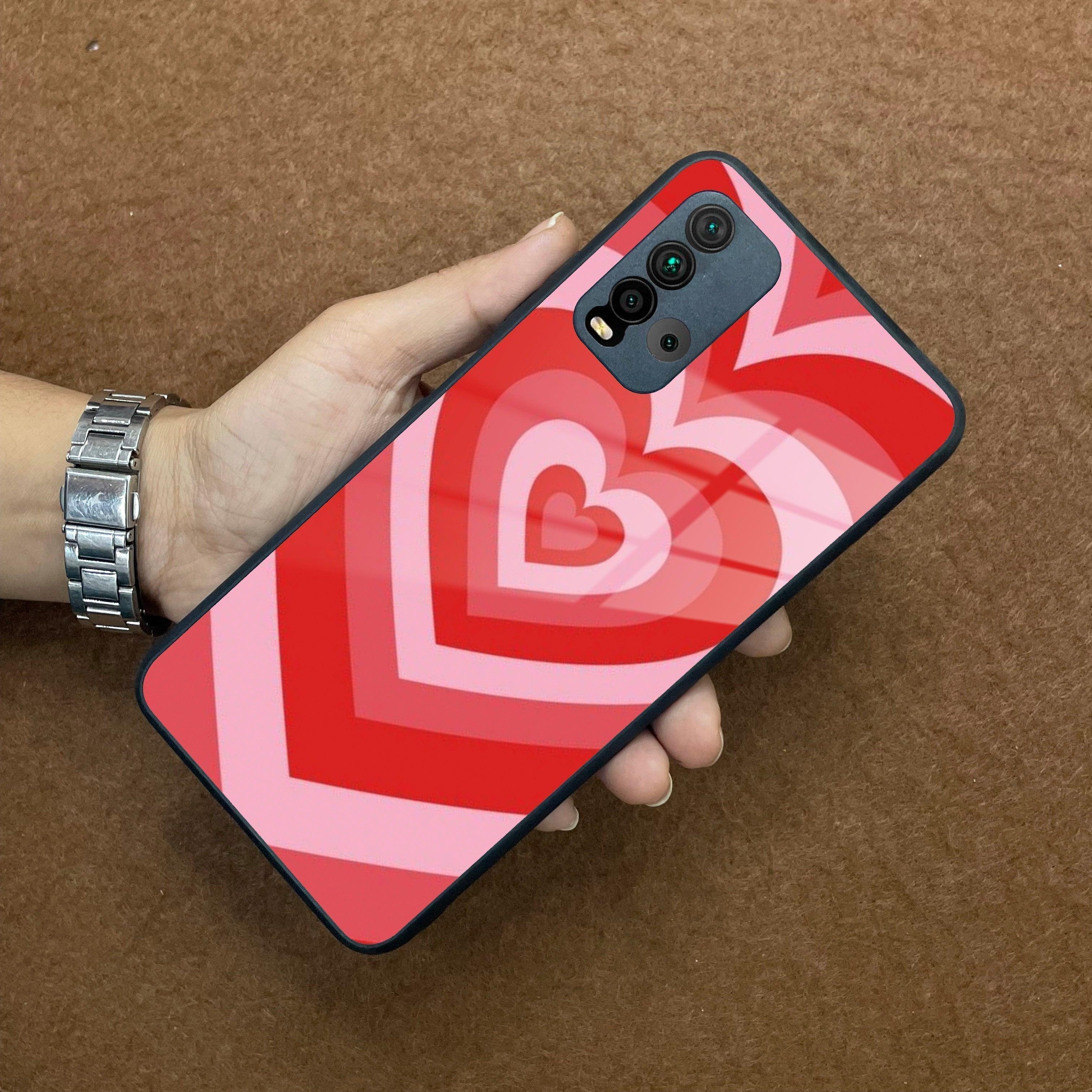 Latte Love Patter Glass Case Cover - Red Redmi/Xiaomi - ShopOnCliQ