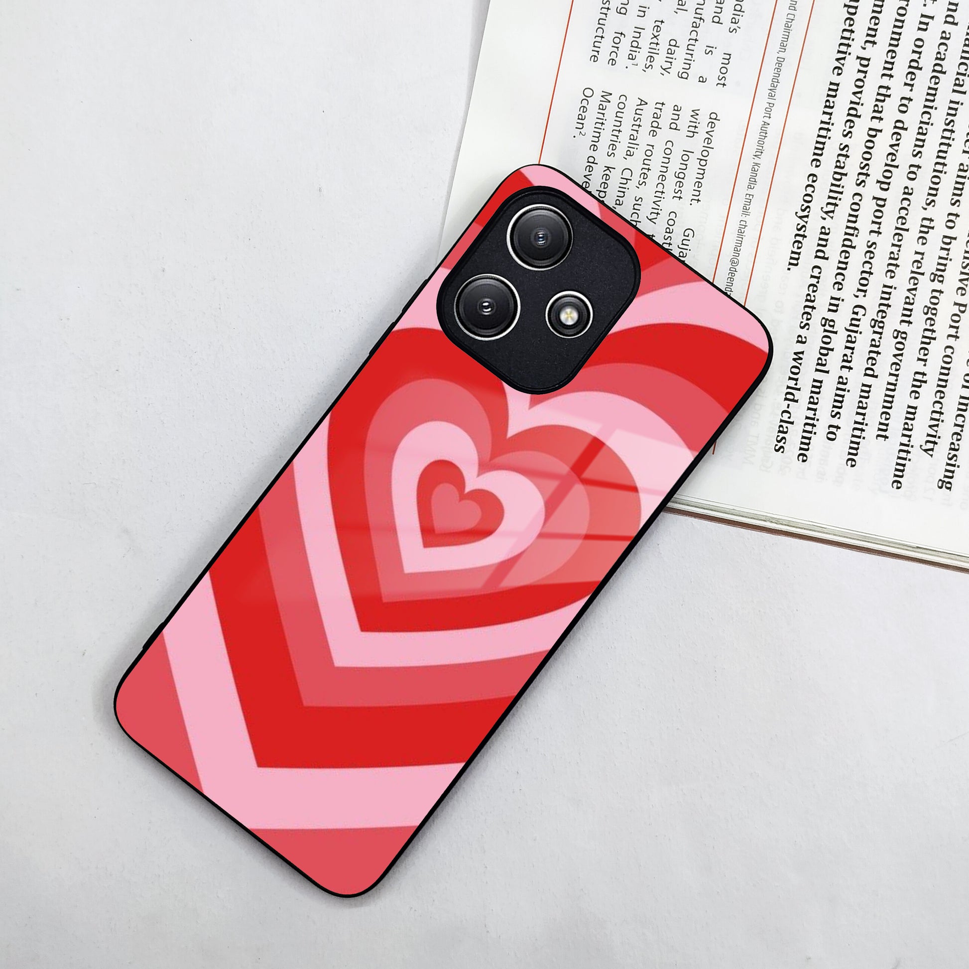 Latte Love Patter Glass Case Cover - Red Redmi/Xiaomi ShopOnCliQ