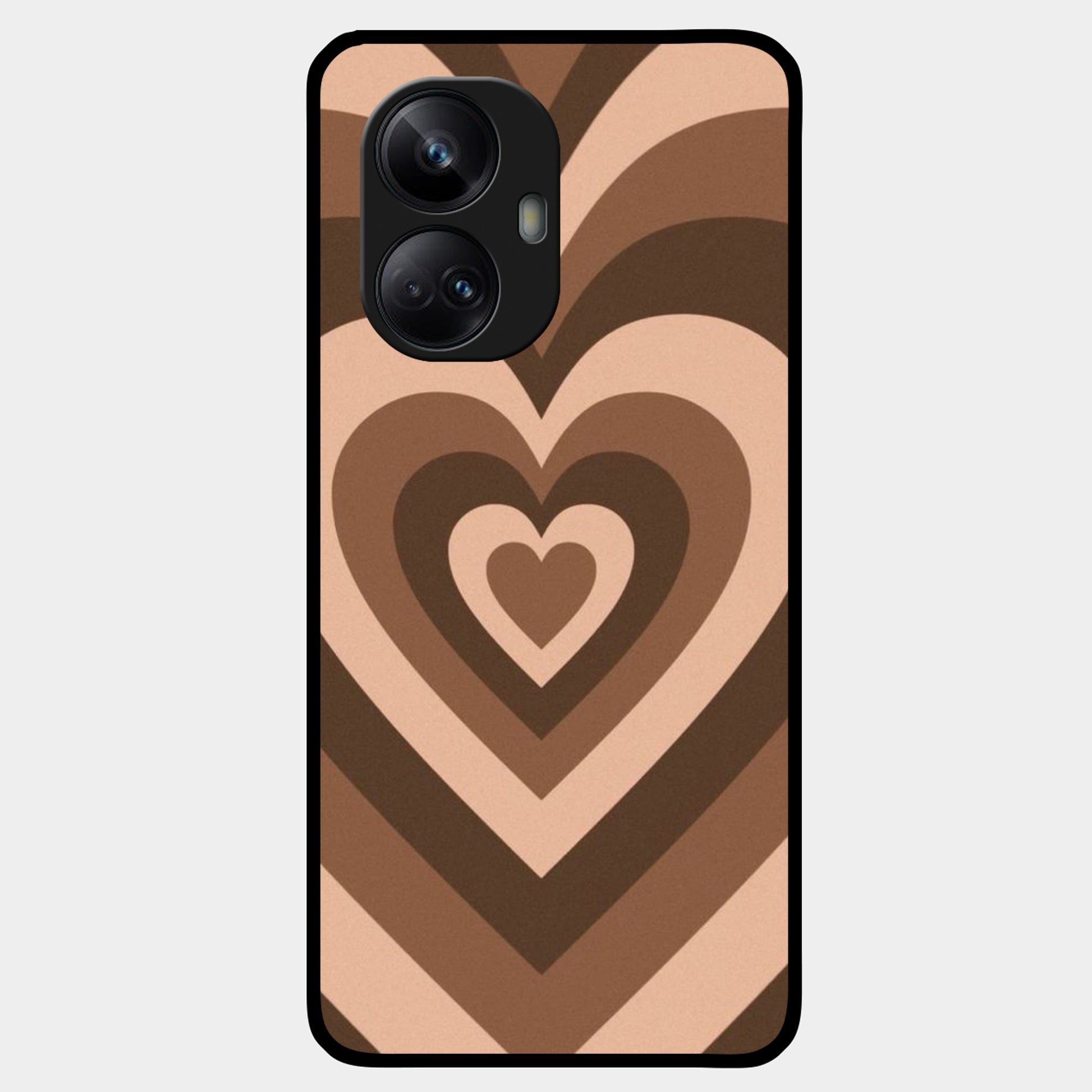 Latte Love Pattern Glossy Customised Metal Case Cover For Realme ShopOnCliQ